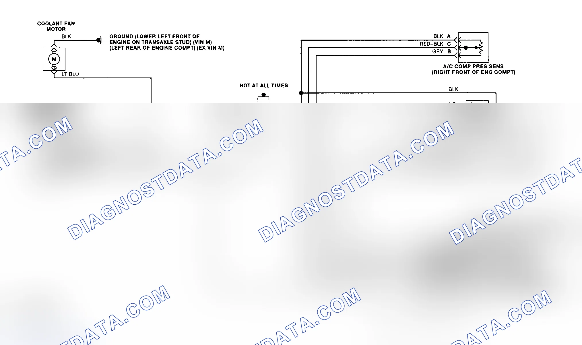 Scheme 11: Cooling Fan Circuit Wiring Diagram ("N" Body)