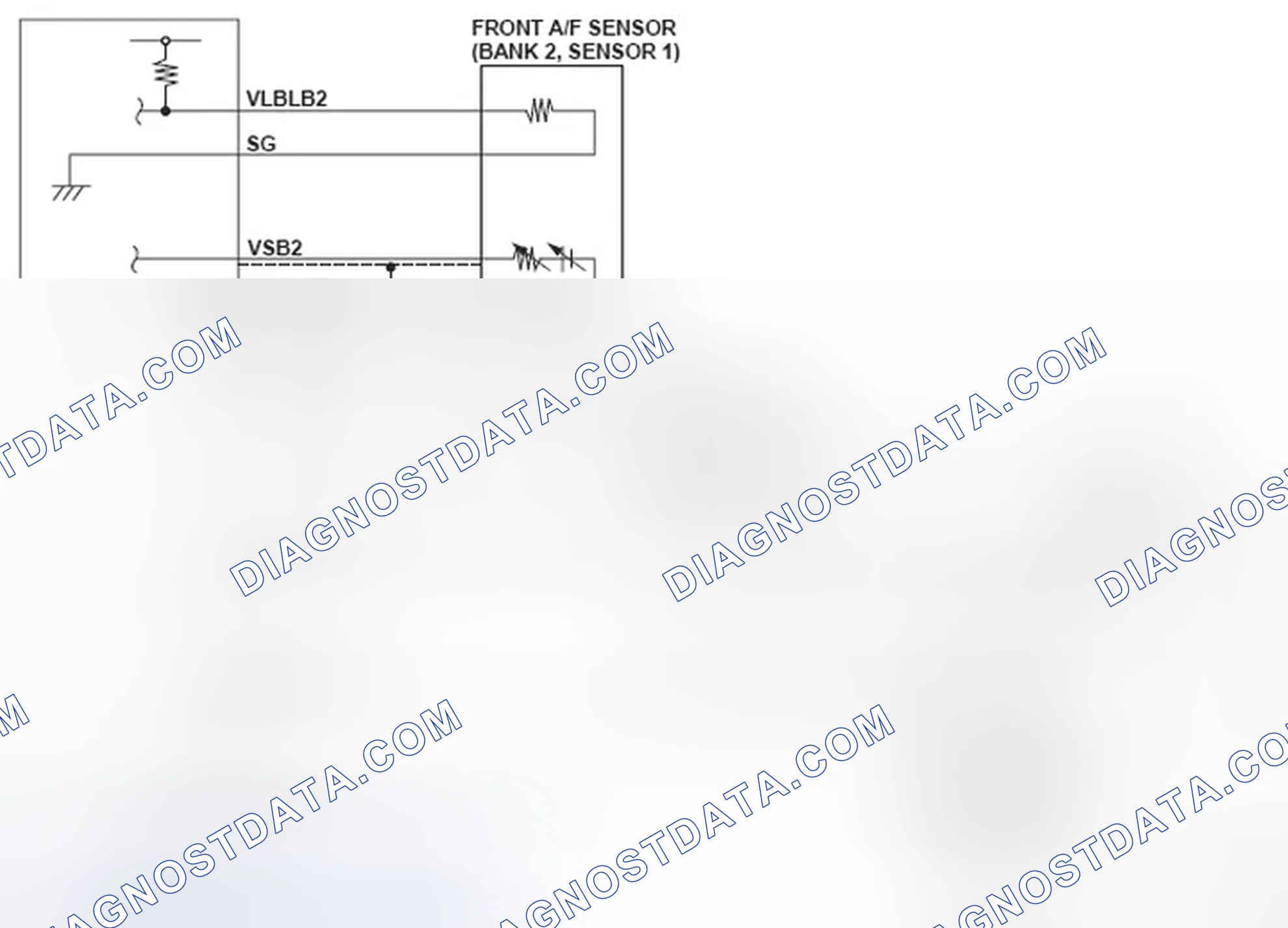 Scheme 313: Front Air/Fuel Ratio (A/F) Sensor (Bank 2, Sensor 1) - Circuit Diagram