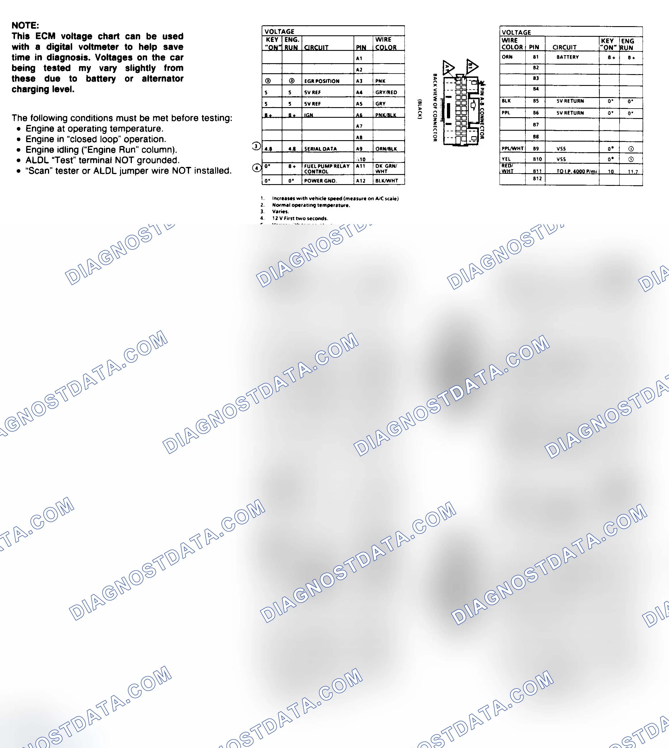 Scheme 557: ECM Terminal Identification ("A" Body)