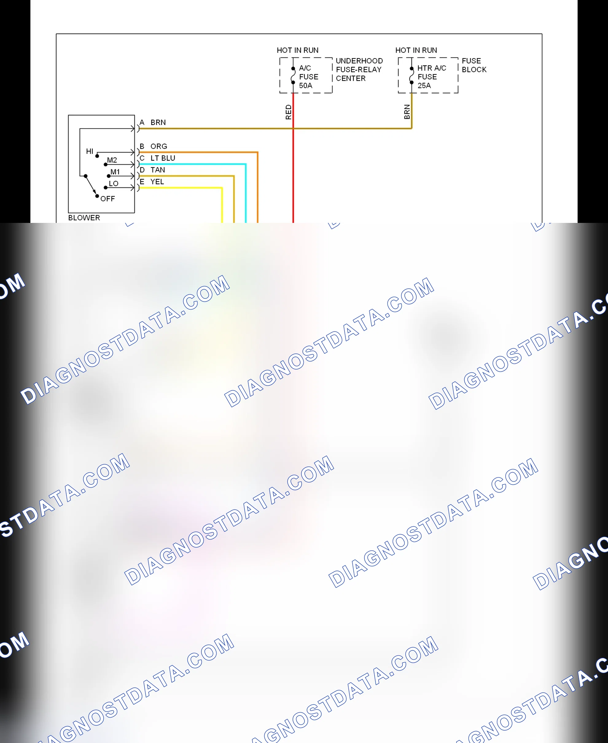 Fig. 5: Front Heater System Wiring Diagram