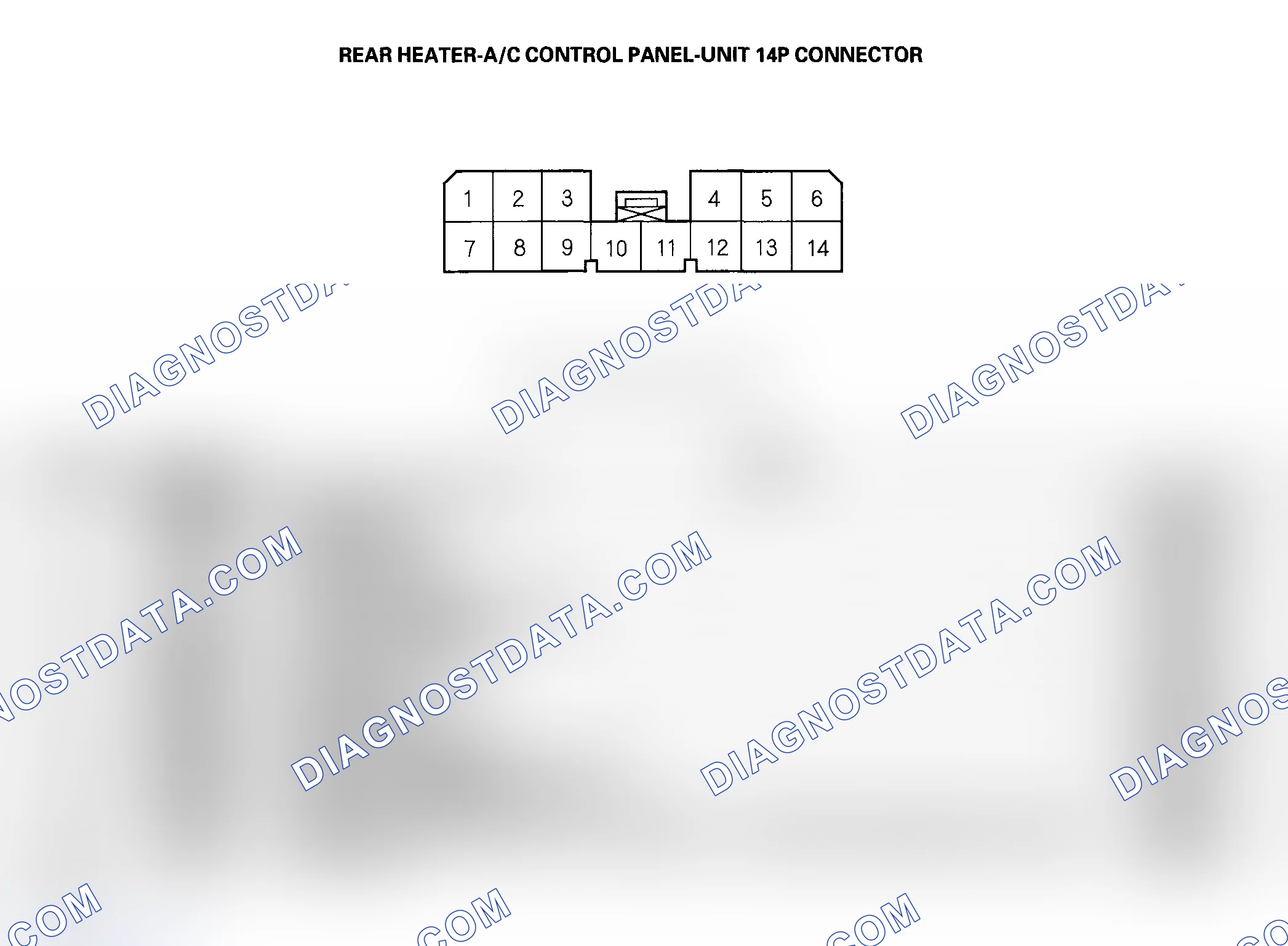 Scheme 4: Rear Heater-A/C Control Panel-Unit Inputs and Outputs