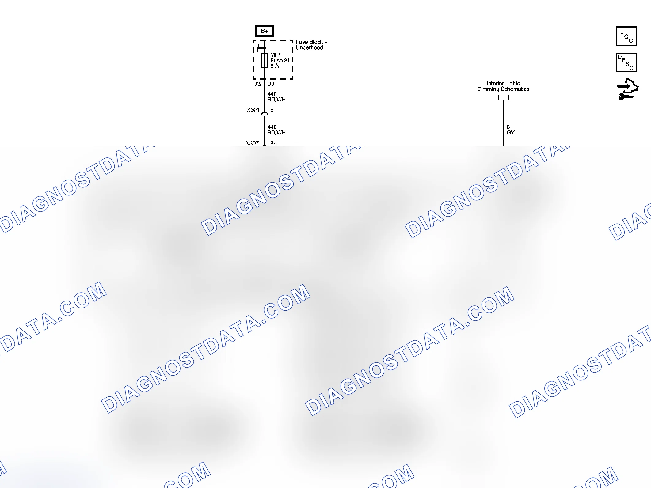 Scheme 2: Outside Rearview Mirror Schematics