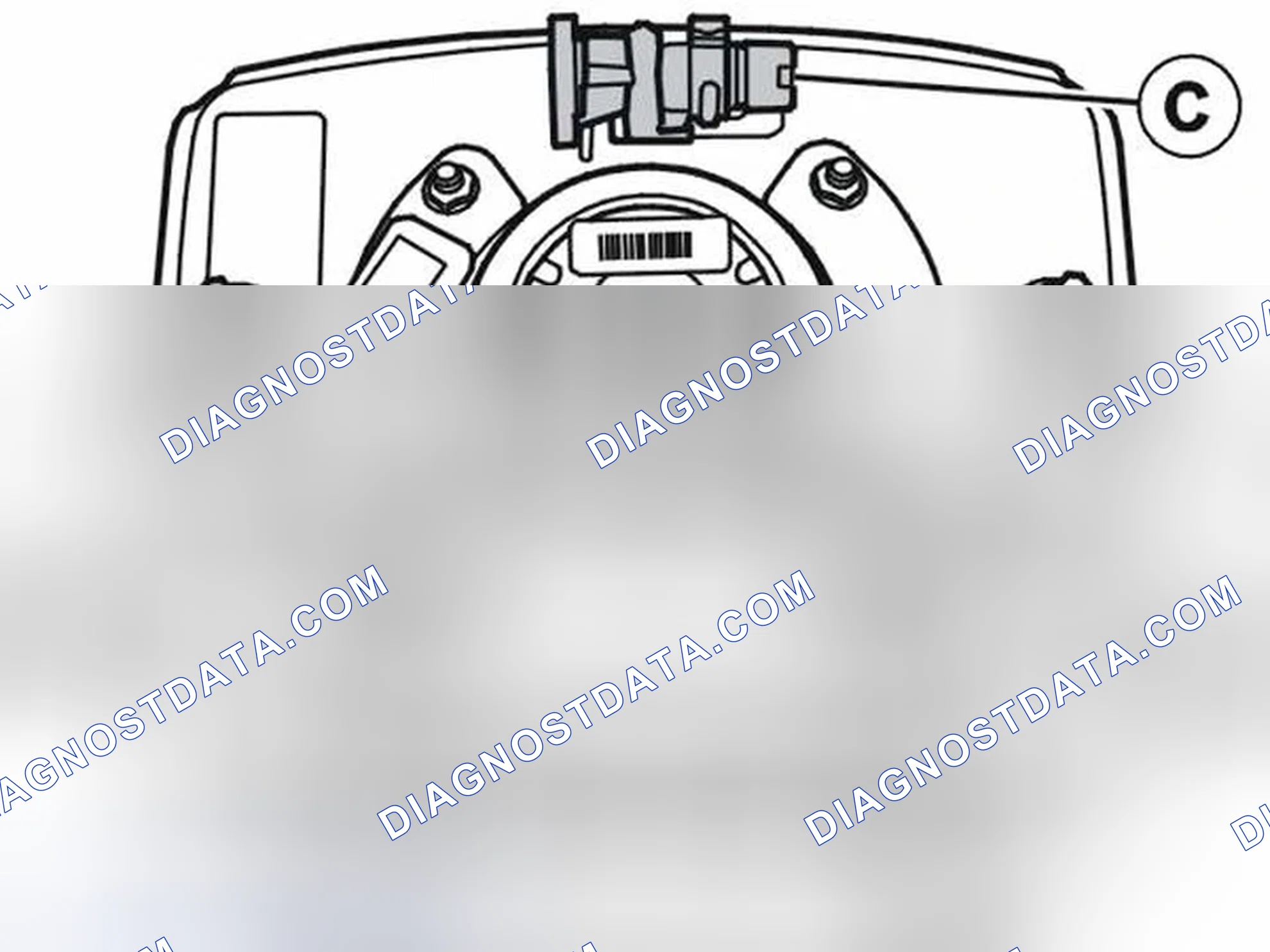 Scheme 131: Installing the adapter cable to airbag stage 1