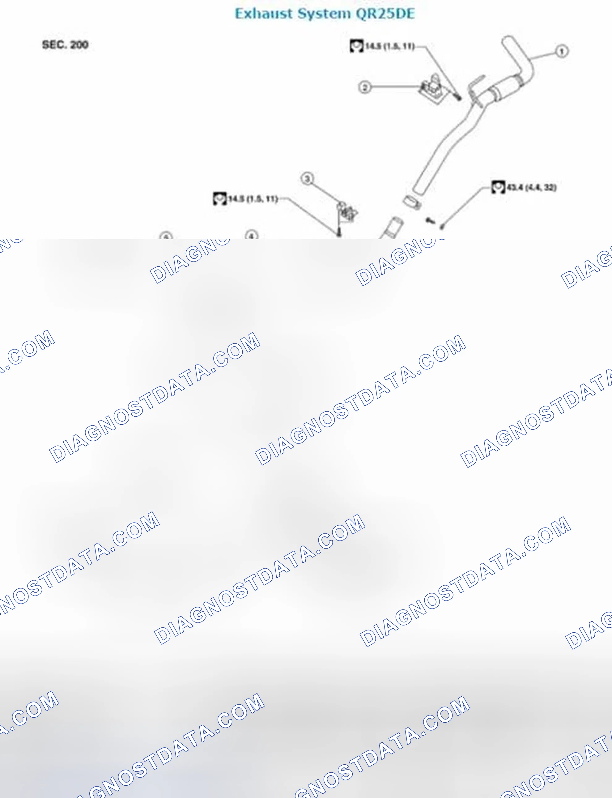 Scheme 16: Exhaust System: Exploded View