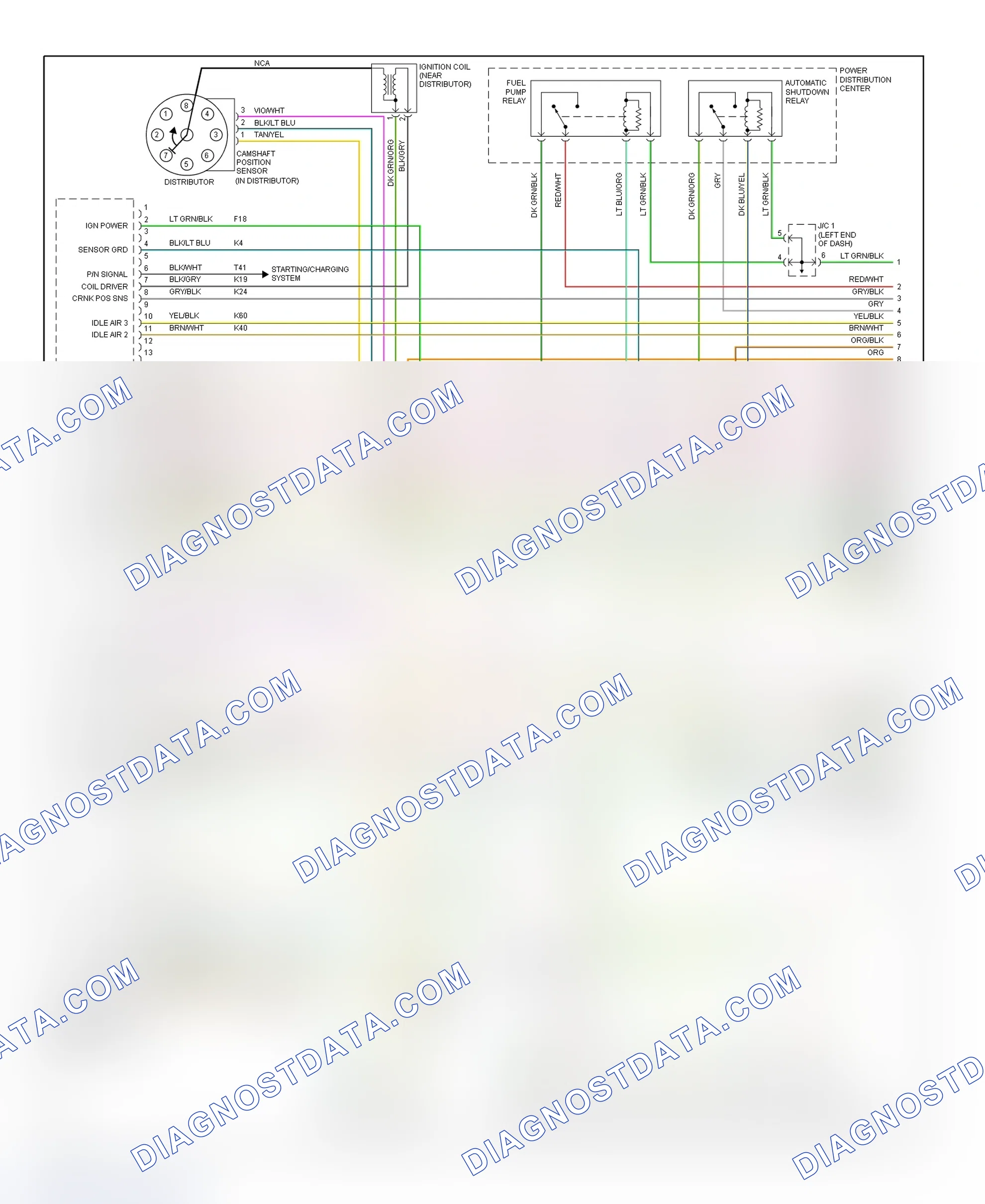 Scheme 34: PCM Wiring Diagram (Dakota - 5.9L - 1 Of 3)