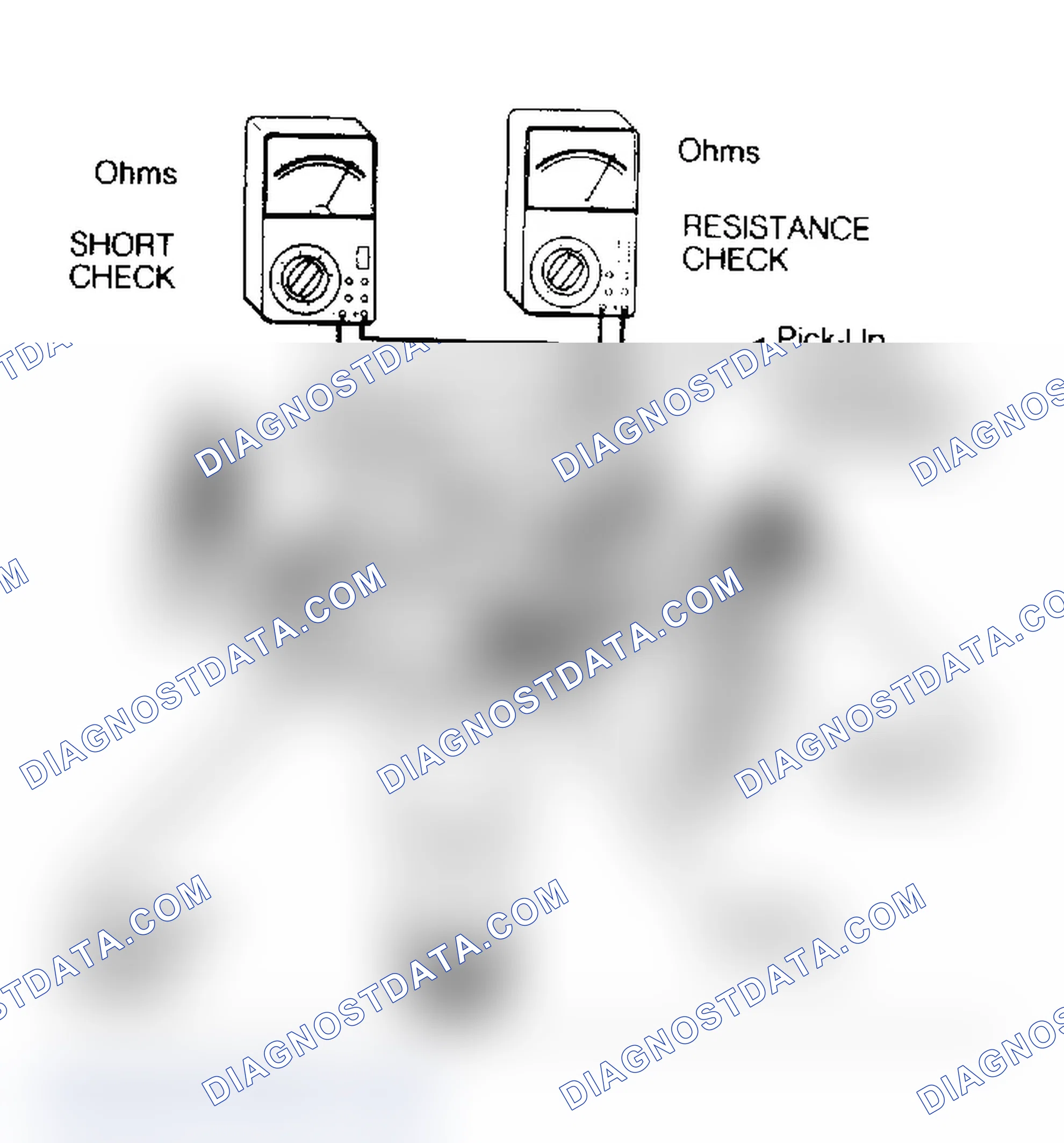 Scheme 12: Checking Dist Pick-Up Coil (Extern. Mounted Ign Coil Shown)