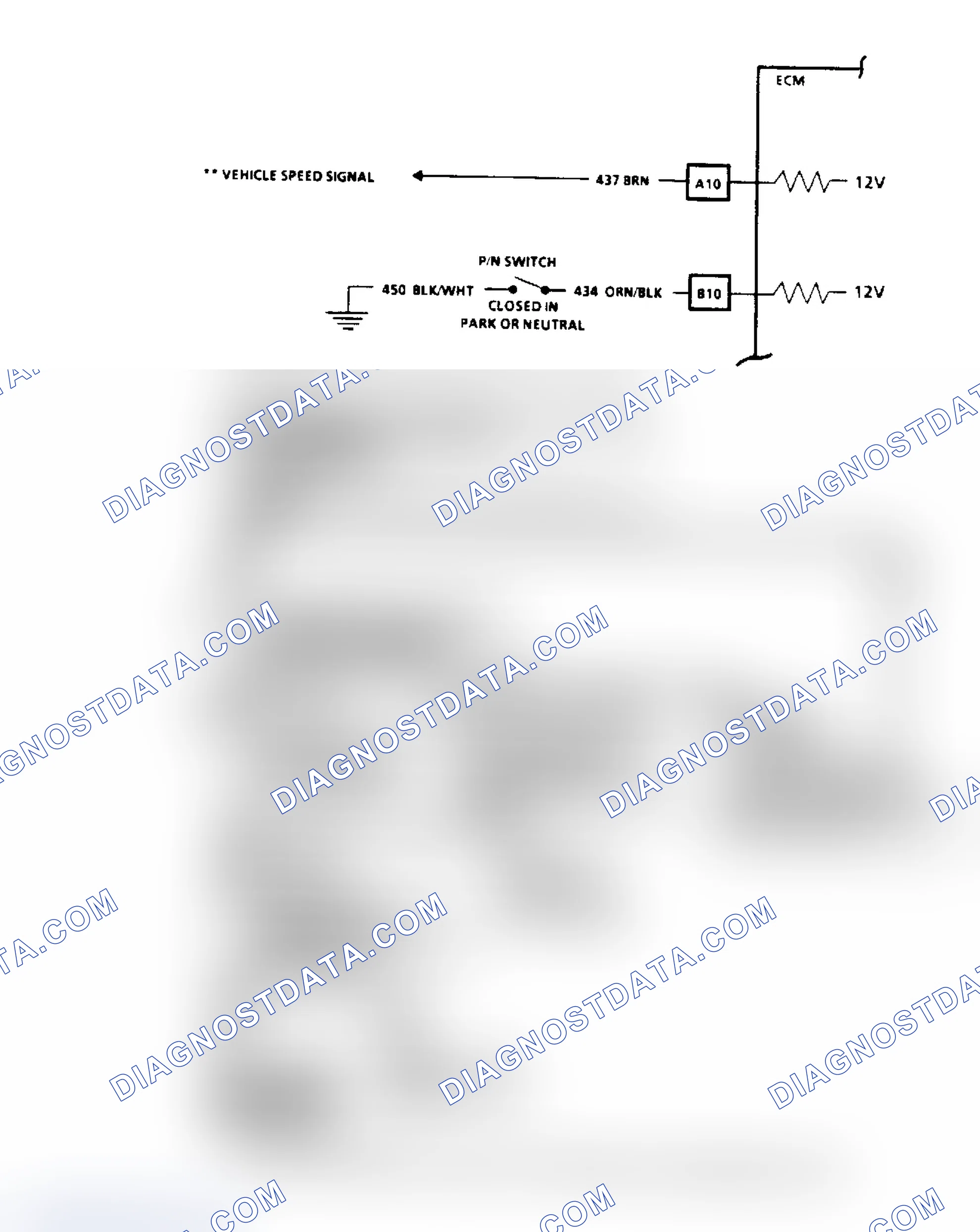 Scheme 57: Code 24, Vehicle Speed Sensor (VSS) Flow Chart & Schematic