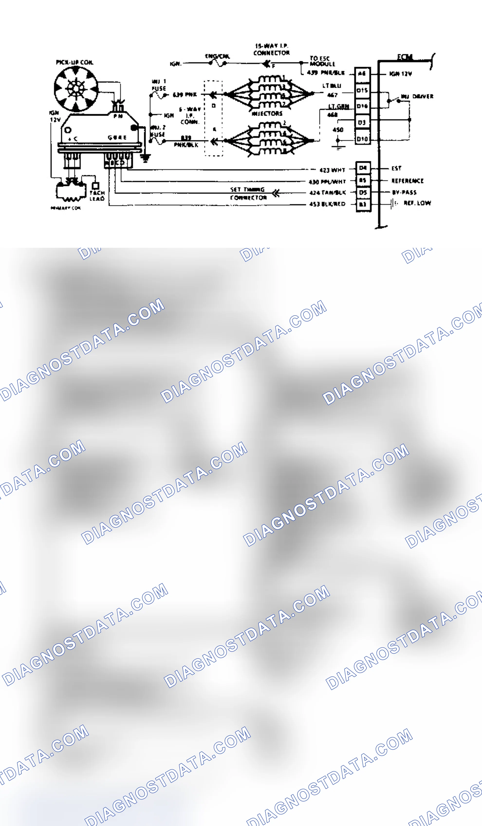 Scheme 249: Chart A3 (1 of 2), 5.0/5.7L "F" & "Y" Body: Cranks/Won't Run