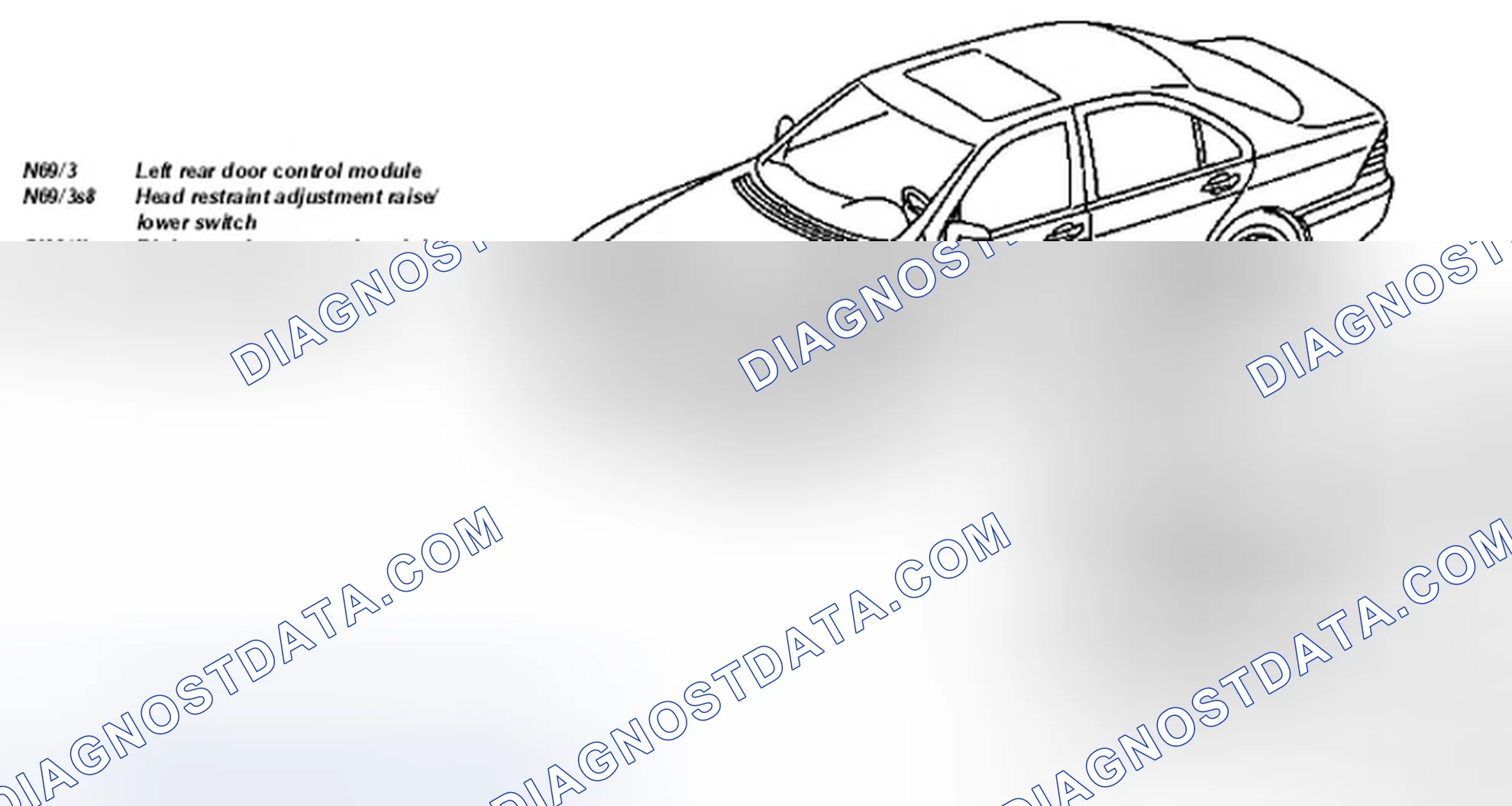 Scheme 28: Identifying Rear Door Control Module Location