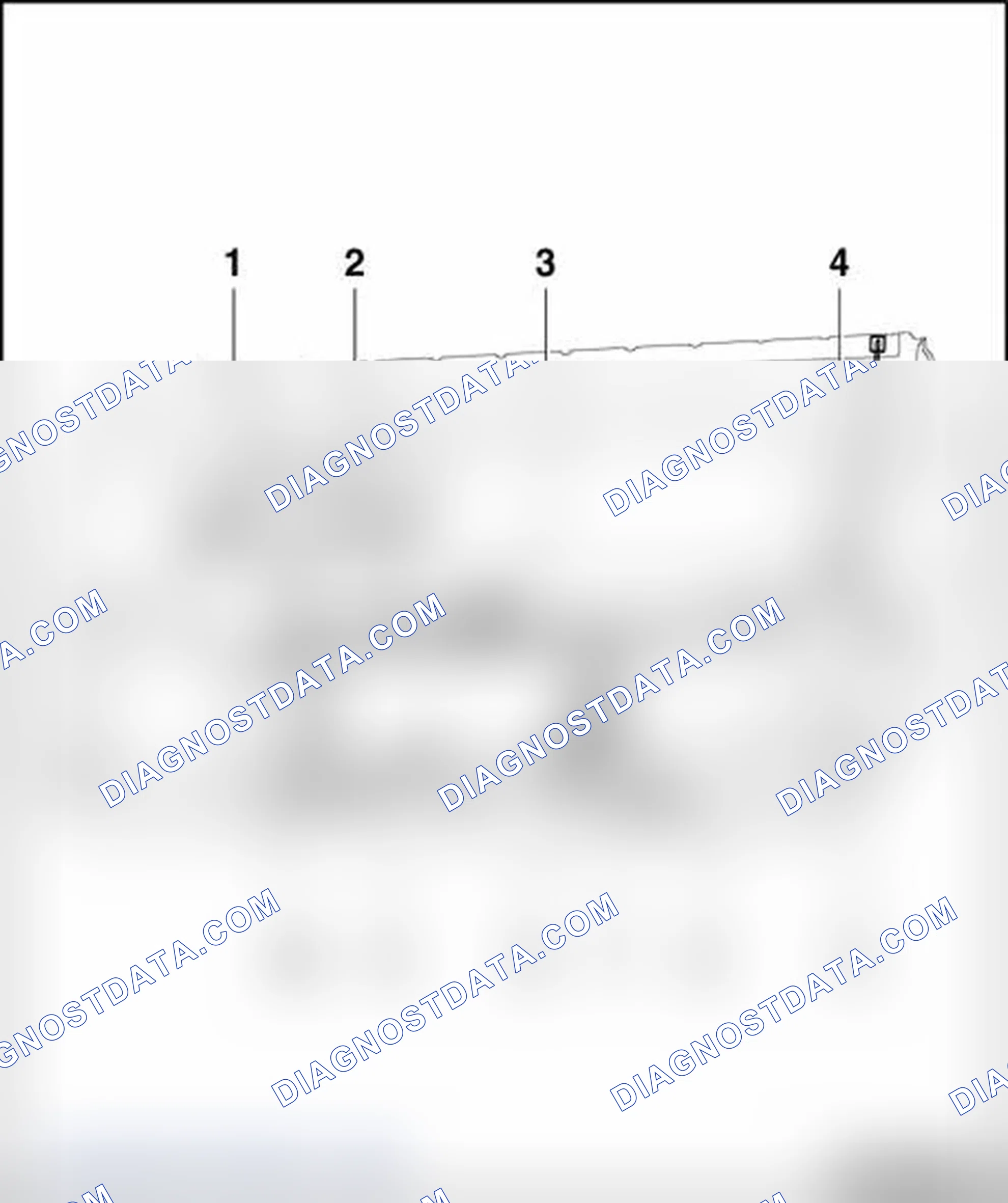 Scheme 126: Exploded view of door trim cable routing