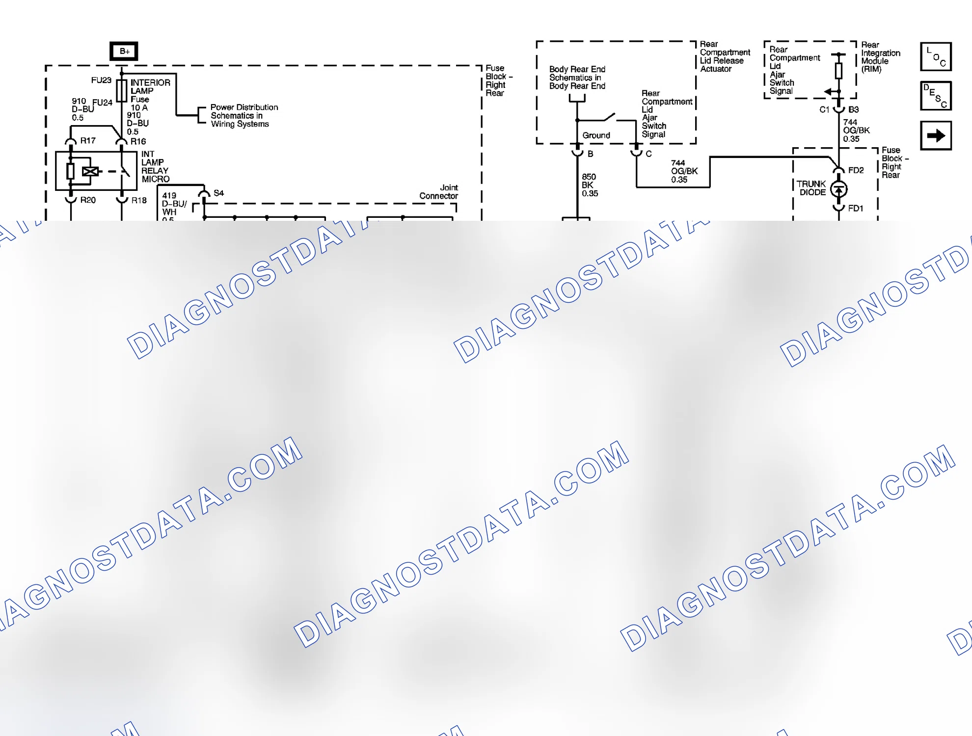 Scheme 16: Interior Lights Schematics