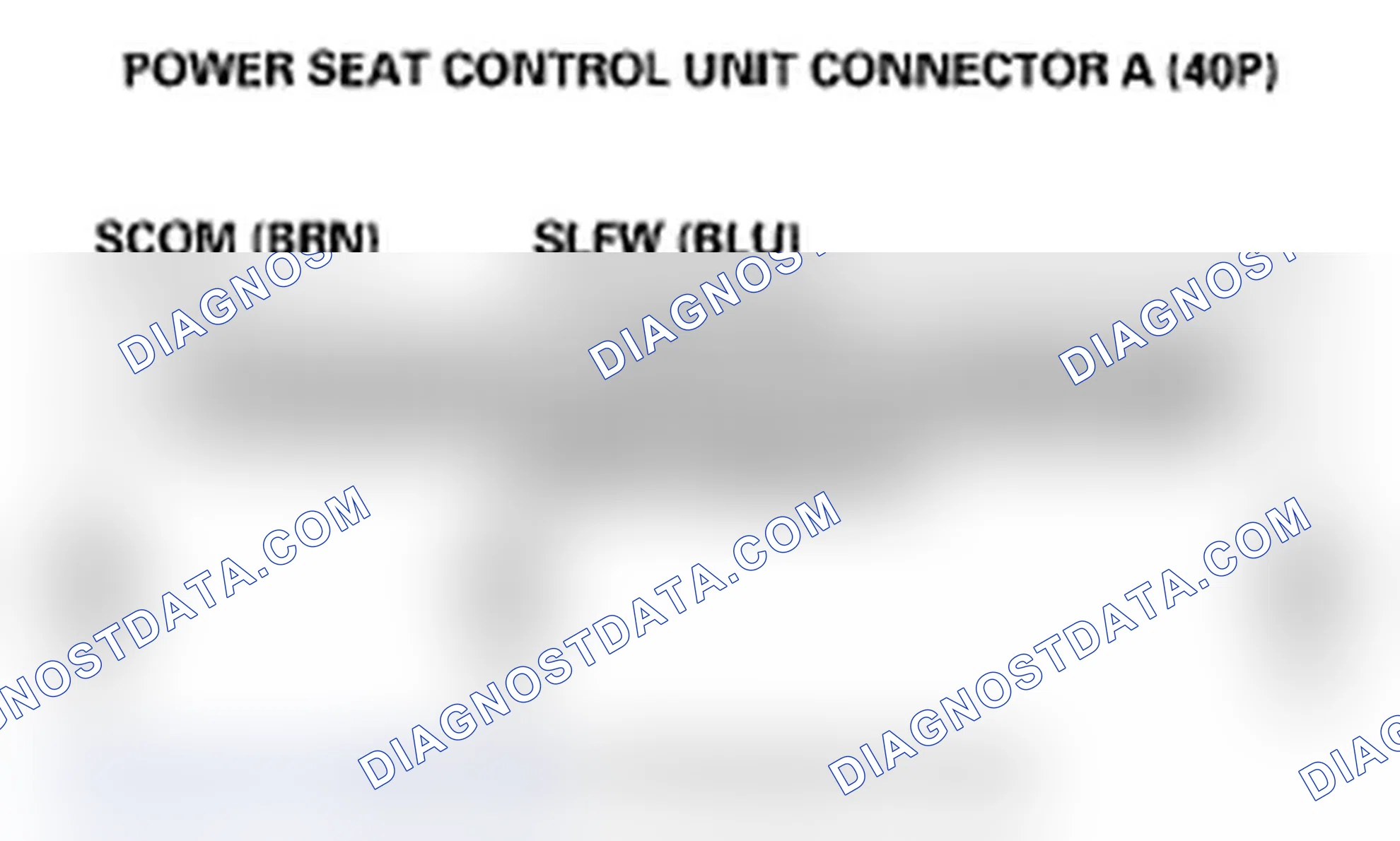 Scheme 50: DTC B1844: Power Seat Slide Switch Circuit Malfunction