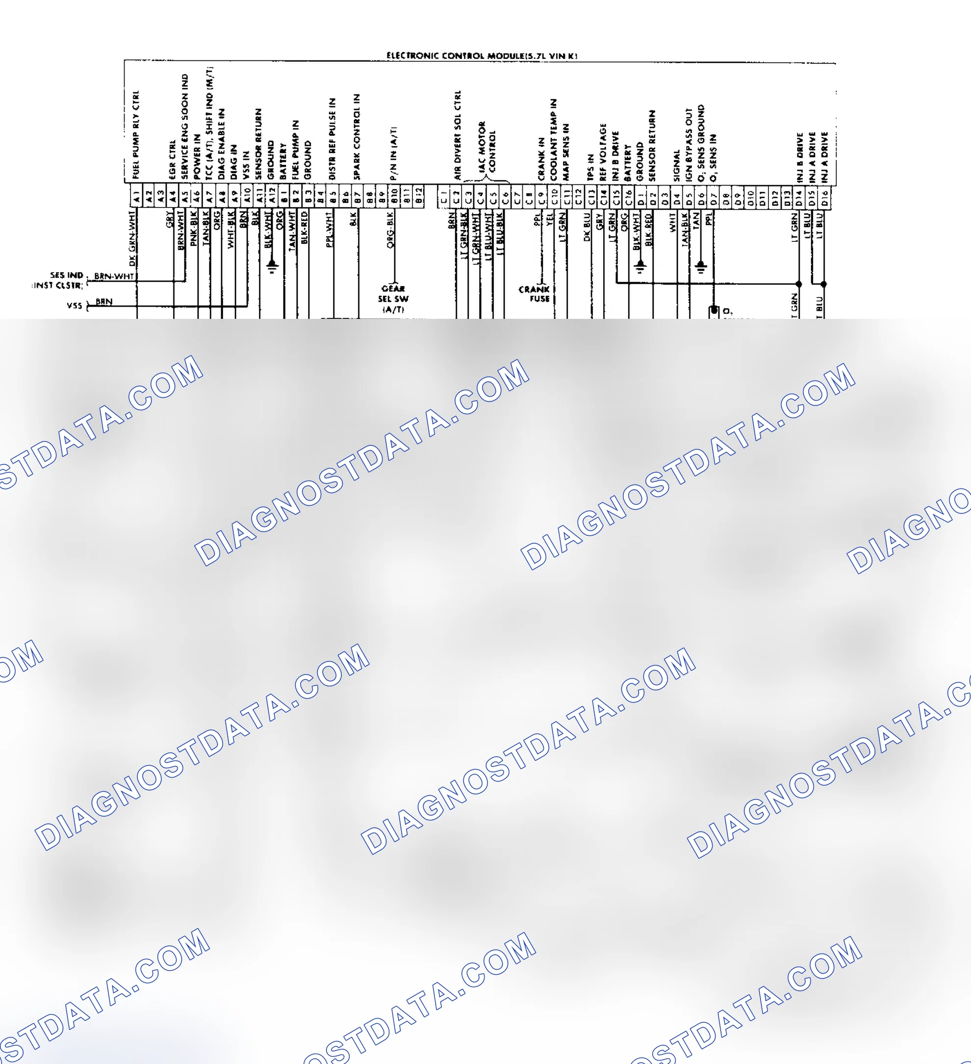 Scheme 161: "P" Series Vans (5.7L) Wiring Diagram