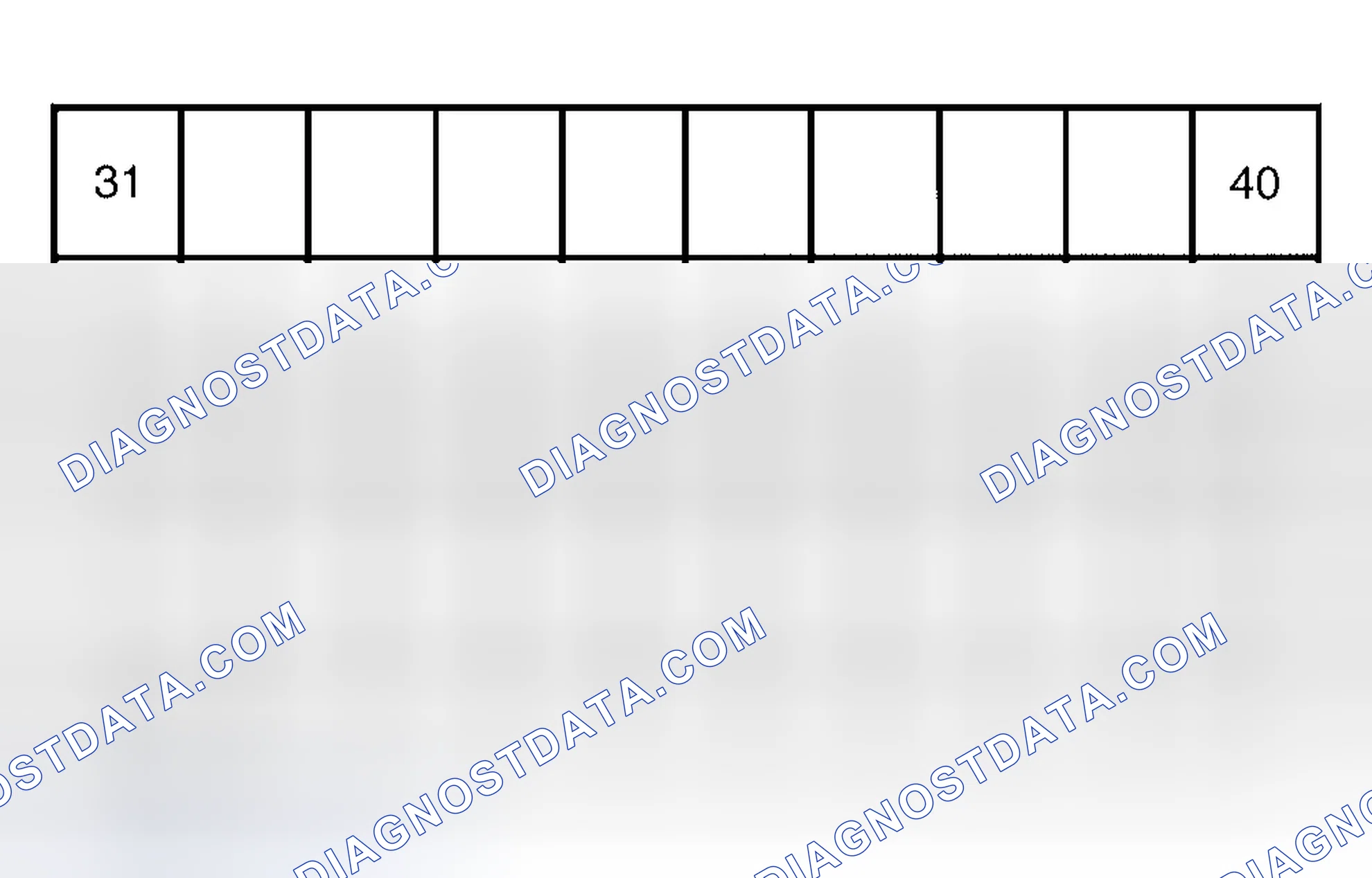 Scheme 11: Control Module Connector Terminal Identification (40-Pin Connector)