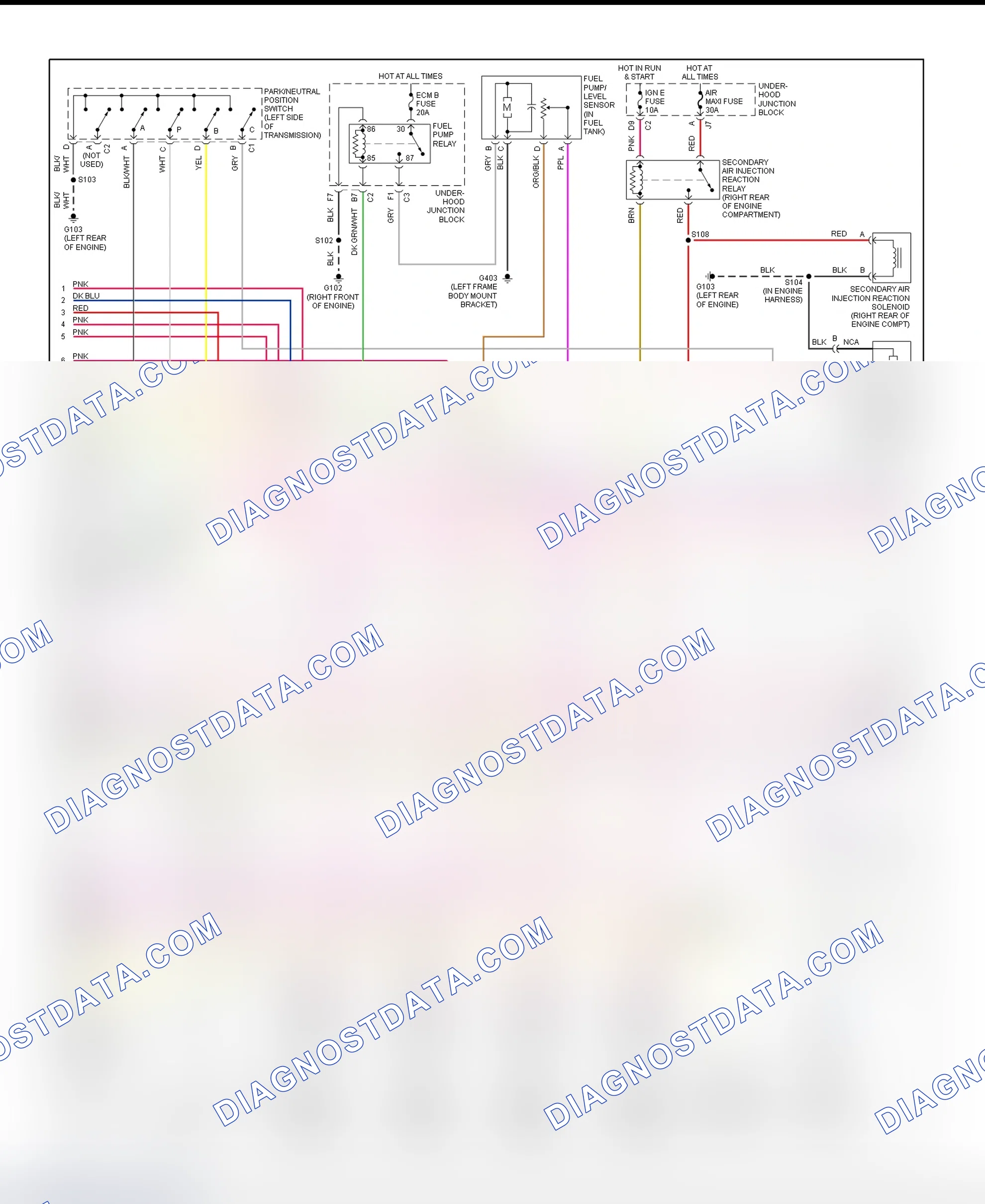 Scheme 21: PCM Wiring Diagram (Sierra & Silverado - 4.3L VIN W - 2 Of 4)