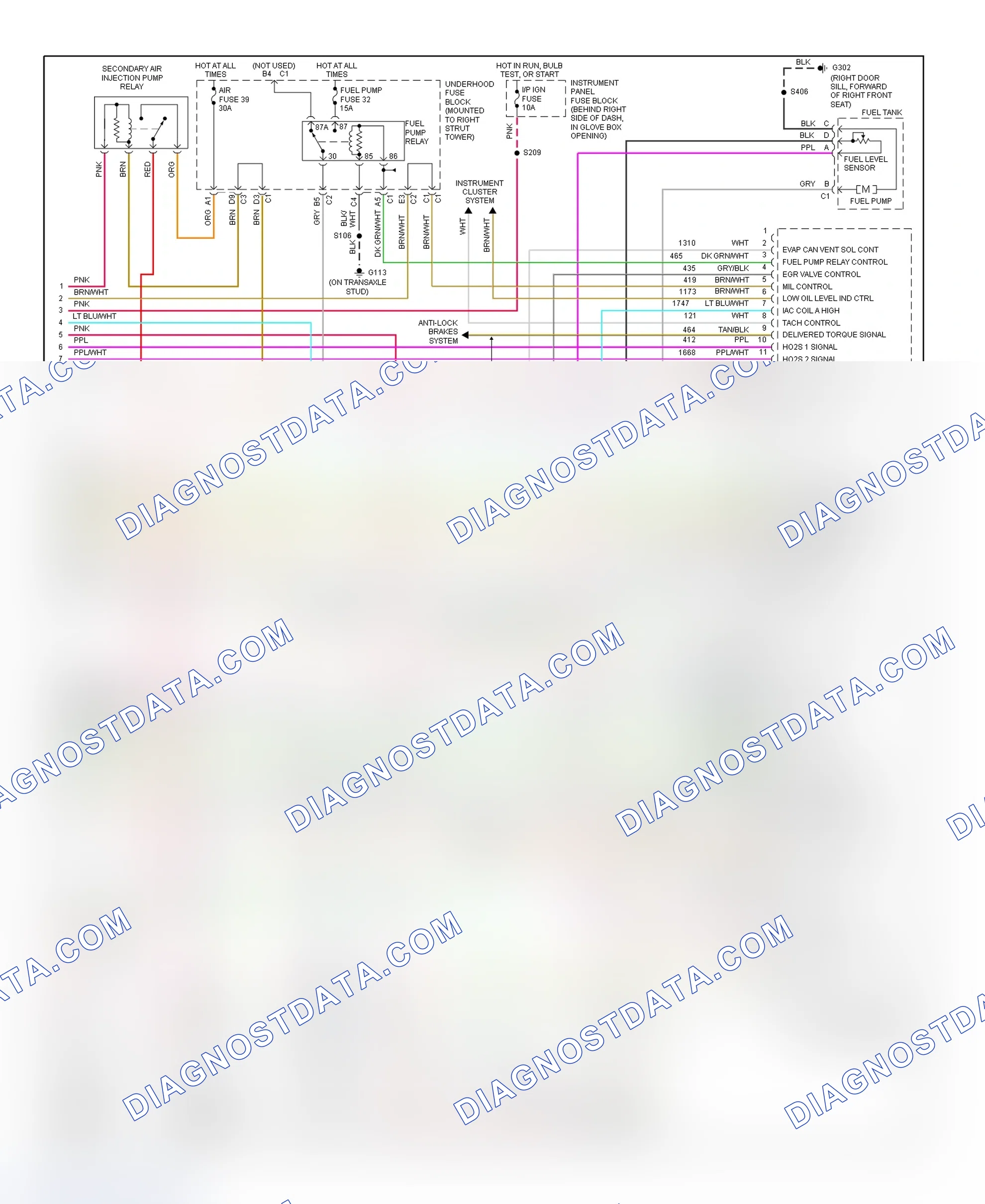 Scheme 166: PCM Wiring Diagram (Grand Prix - 3.8L - 4 Of 4)