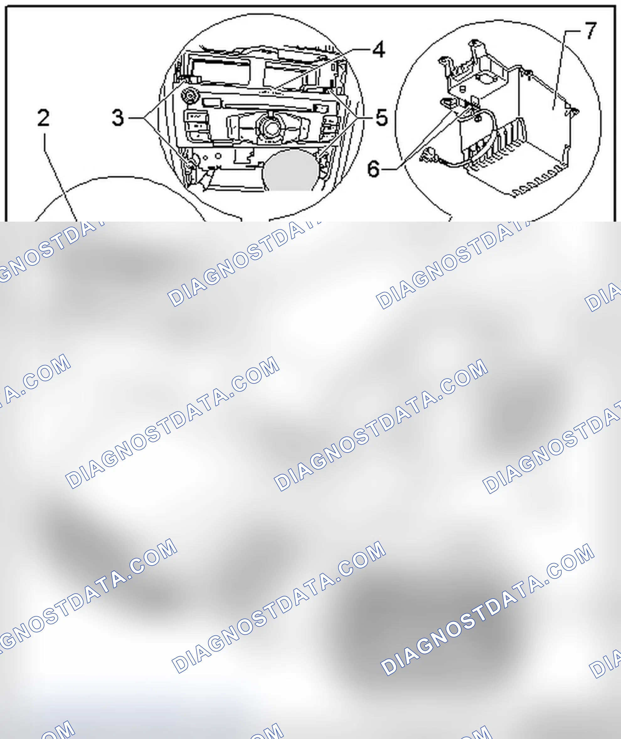 Scheme 243: RADIO COMPONENT LOCATIONS OVERVIEW