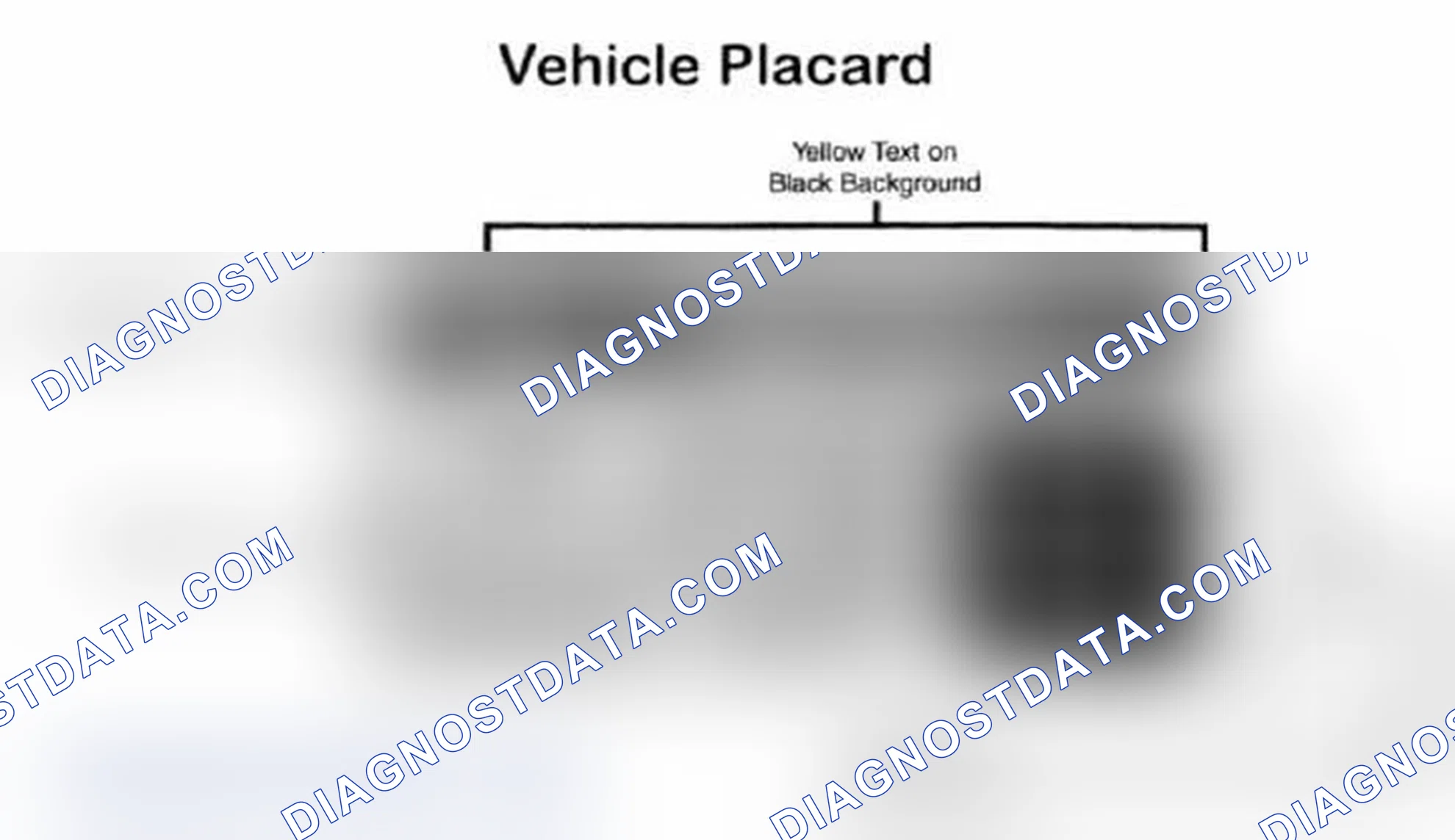 Scheme 5: Vehicle Tire Placard - Typical