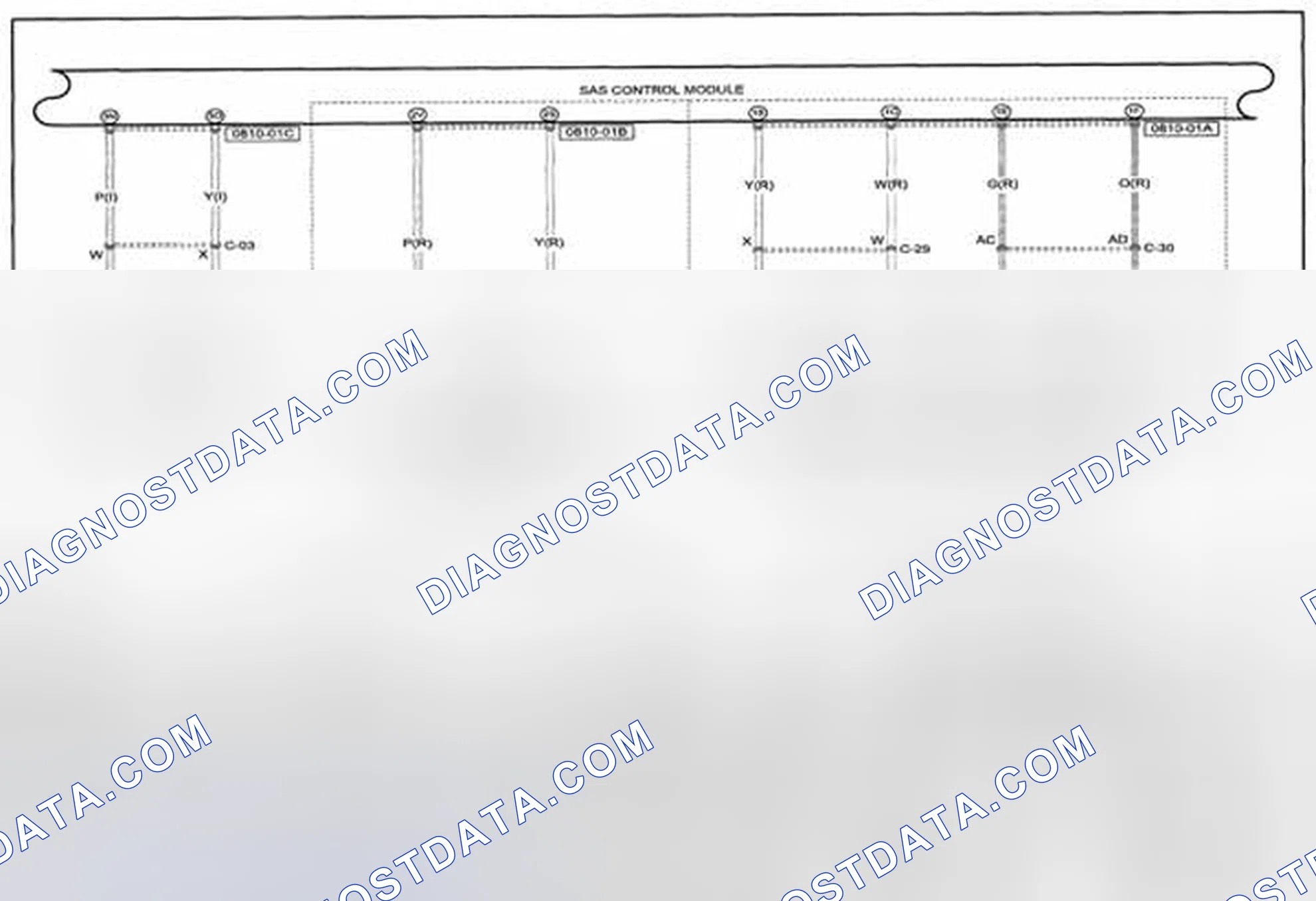 Scheme 226: Air Bag System (Includes Pre-Tensioner Seat Belt Information) Wiring Diagram - 0810-E (1 Of 2)
