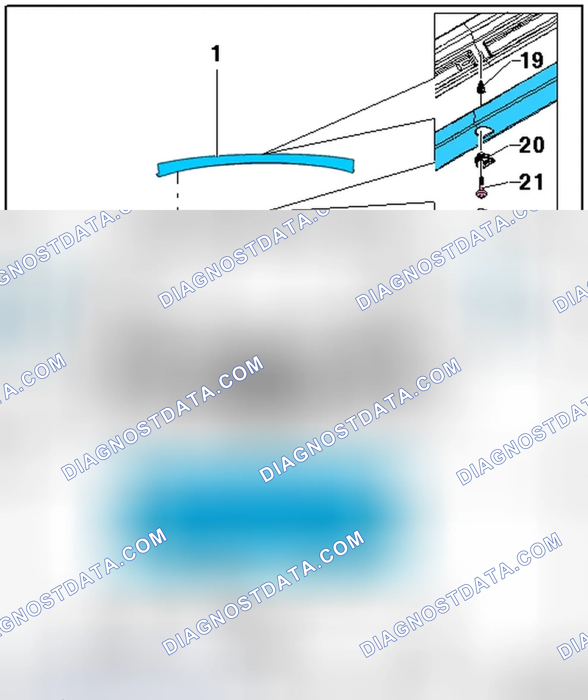 Scheme 22: REAR LID TRIM PANEL OVERVIEW