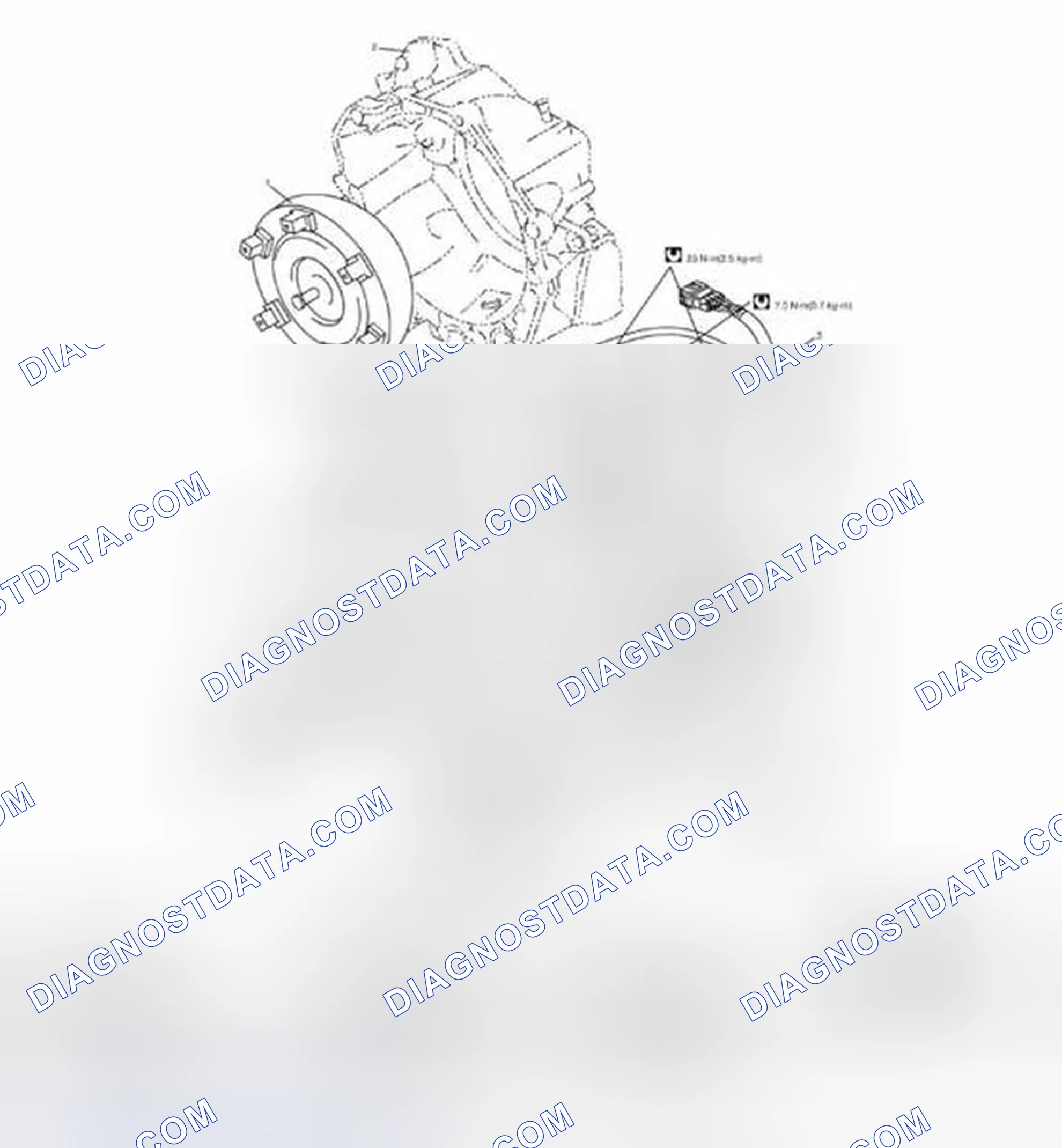 Scheme 323: Automatic Transaxle Assembly Components