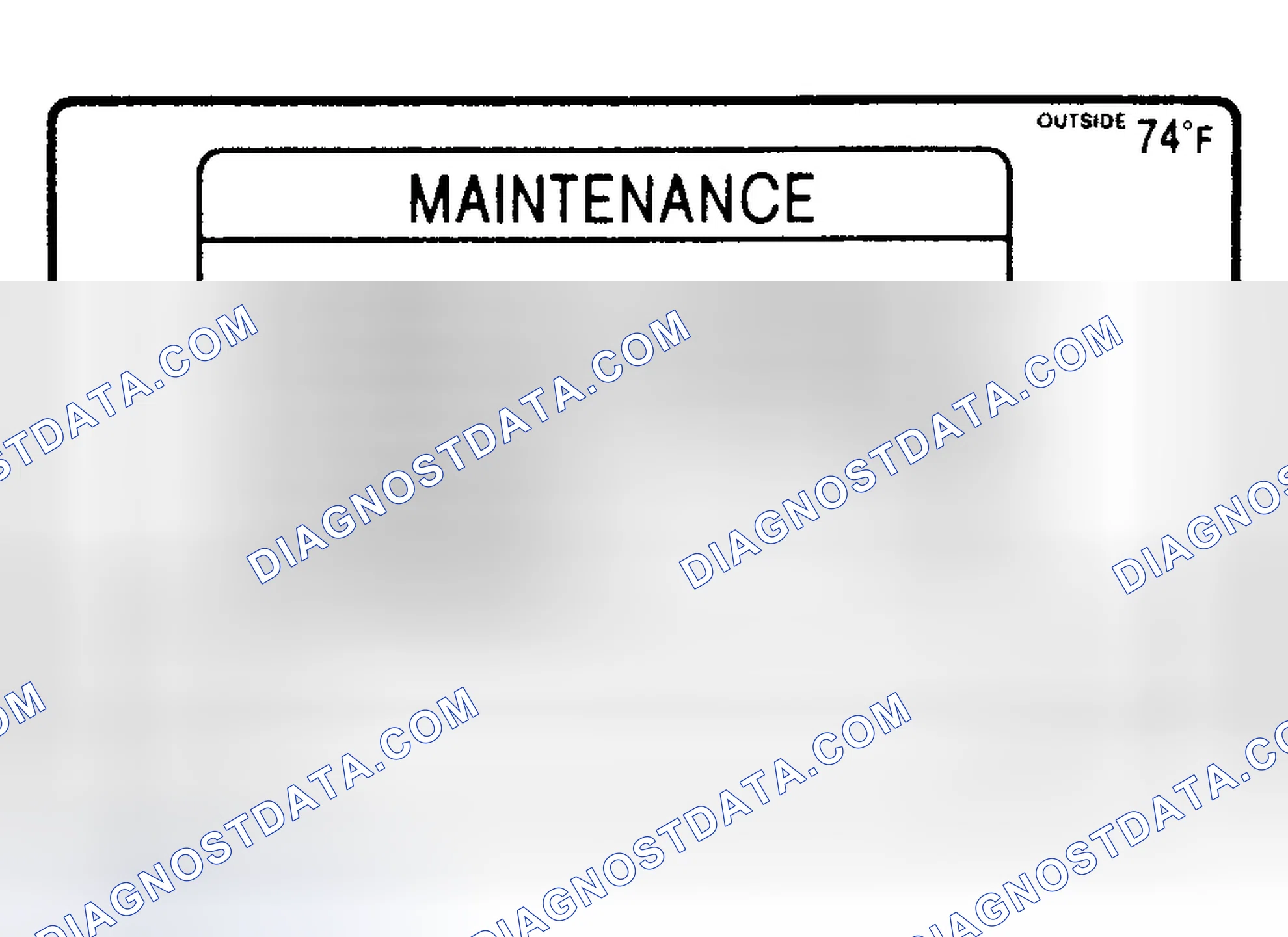 Scheme 2: MAINTENANCE INTERVAL RESET - PROCEDURE 1