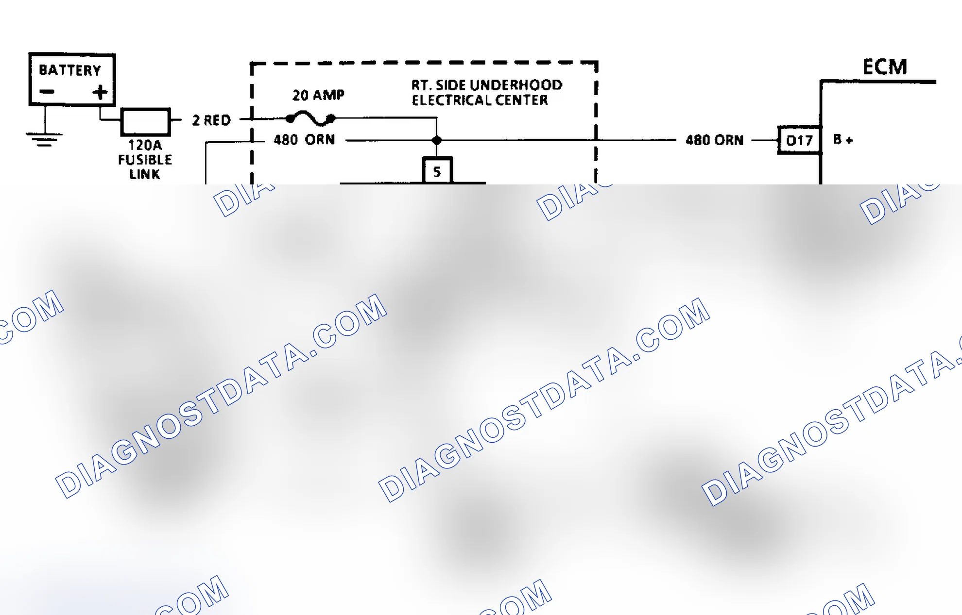 Scheme 207: Code 54, Schematic, Fuel Pump Voltage Low