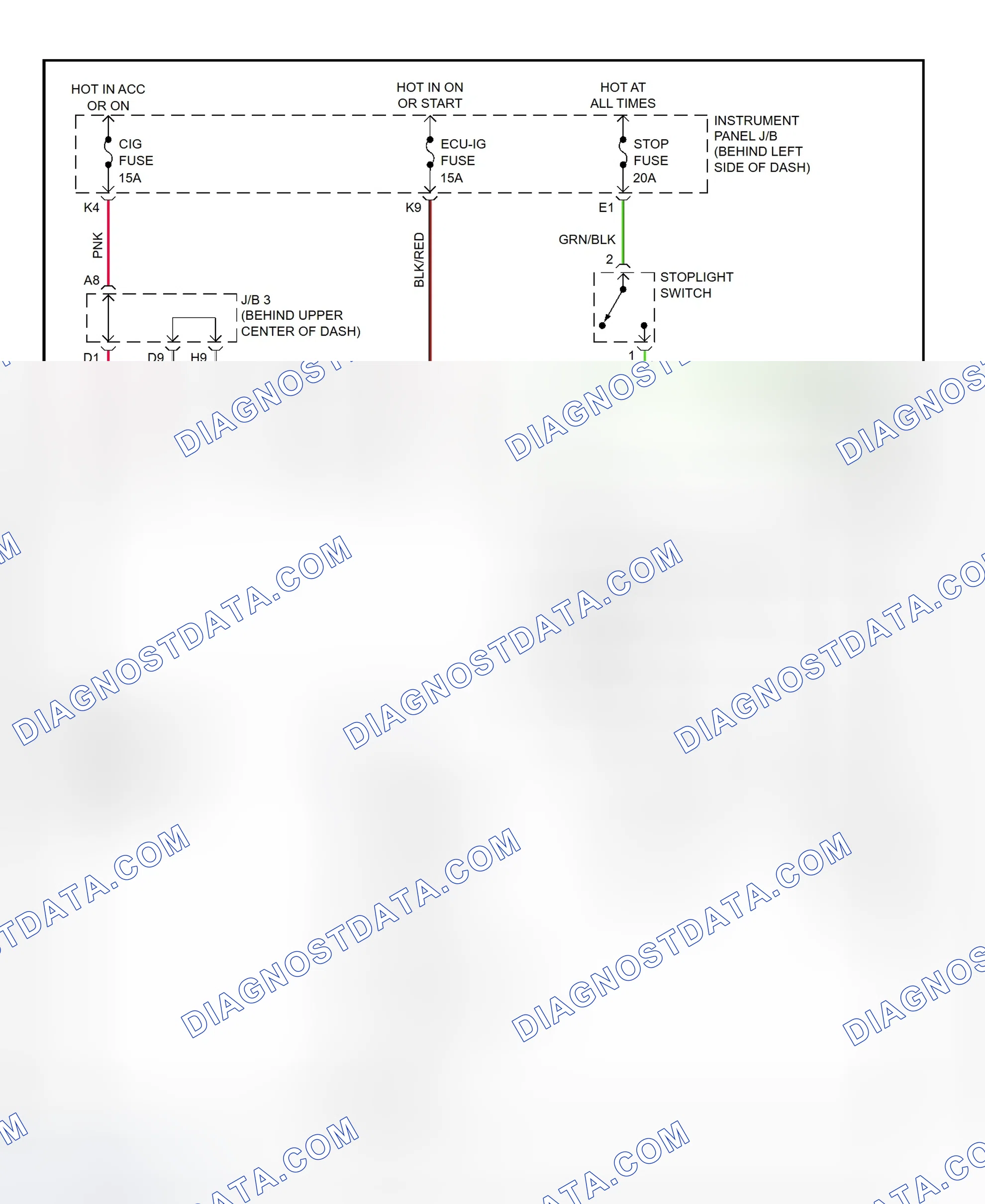Scheme 293: Shift Interlock System Wiring Diagram (2001 - Lexus RX300)