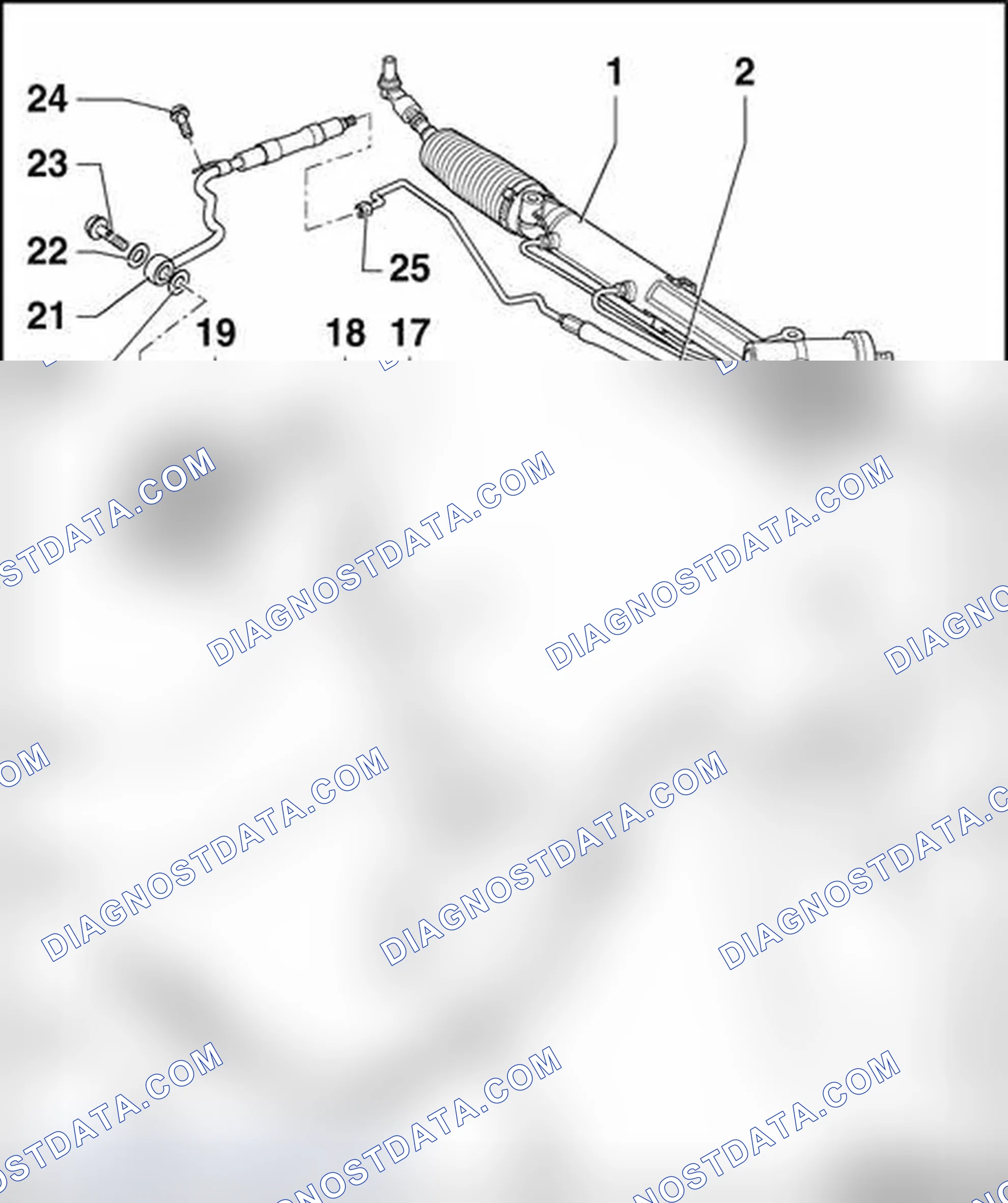 Scheme 333: 6-cylinder gasoline engine, assembly overview