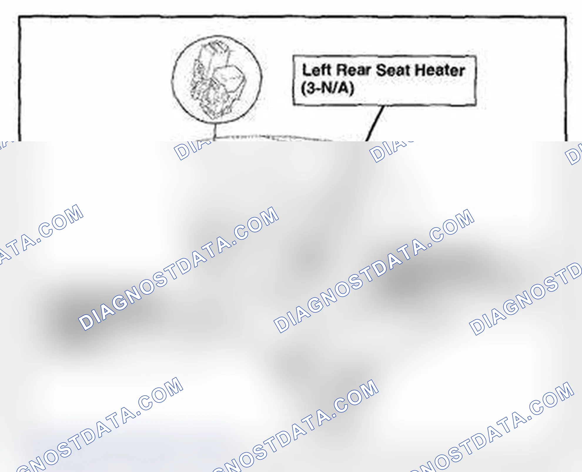 Scheme 602: Under Left Rear Seat Component Location - Rear Seat Heaters (Photo 197)
