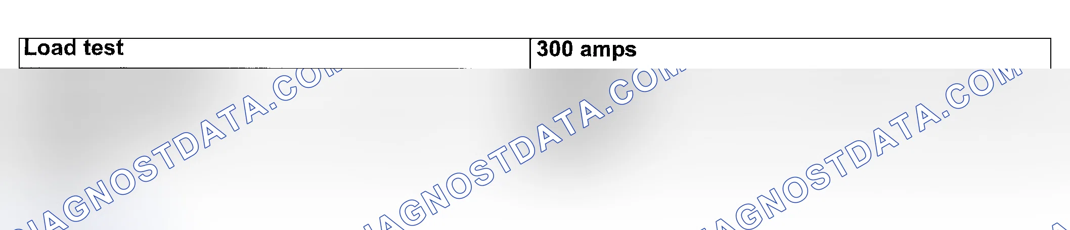 Scheme 75: LOAD TEST RATE CHART