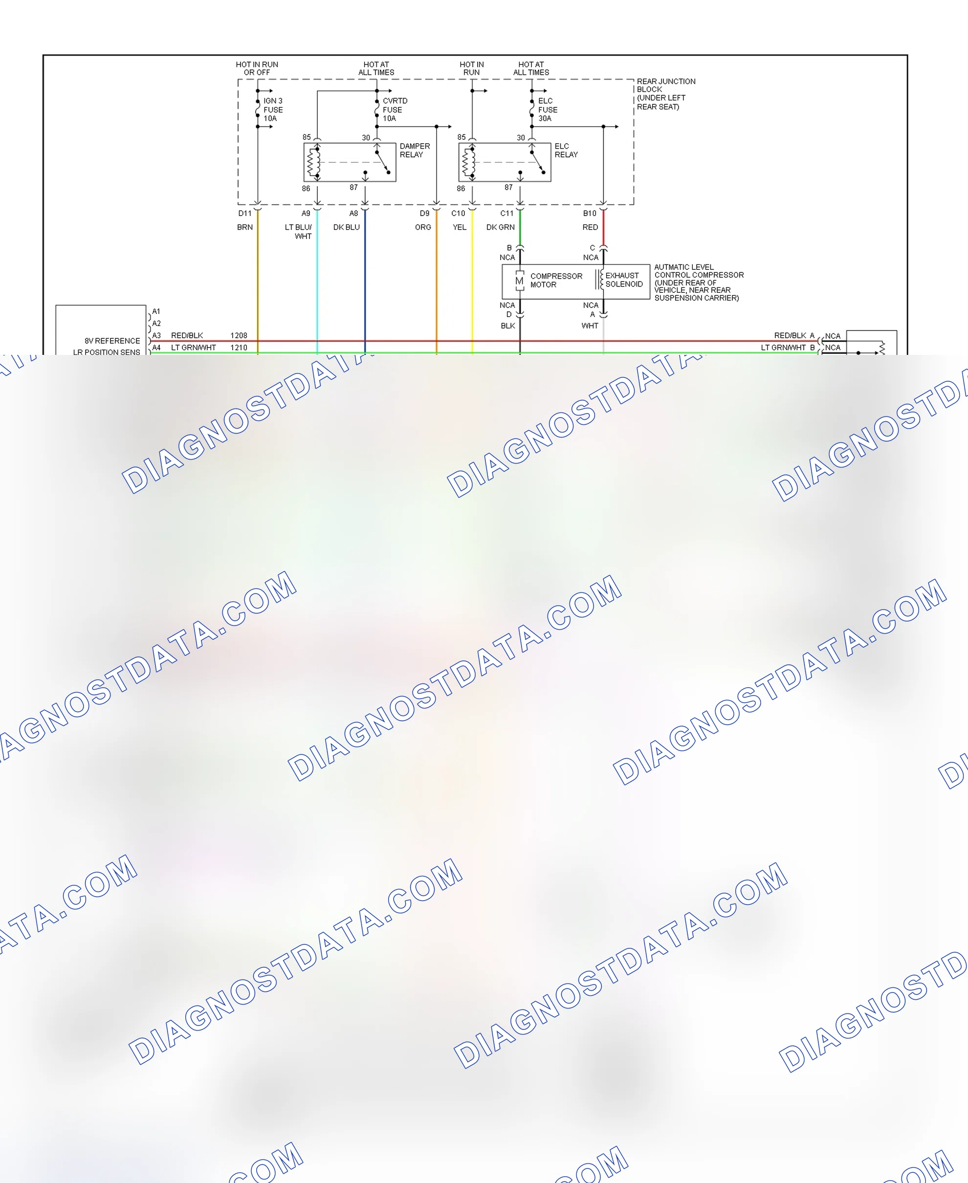 Scheme 18: Continuously Variable Road-Sensing Suspension (CVRSS) System Wiring Diagram (1998 Seville)