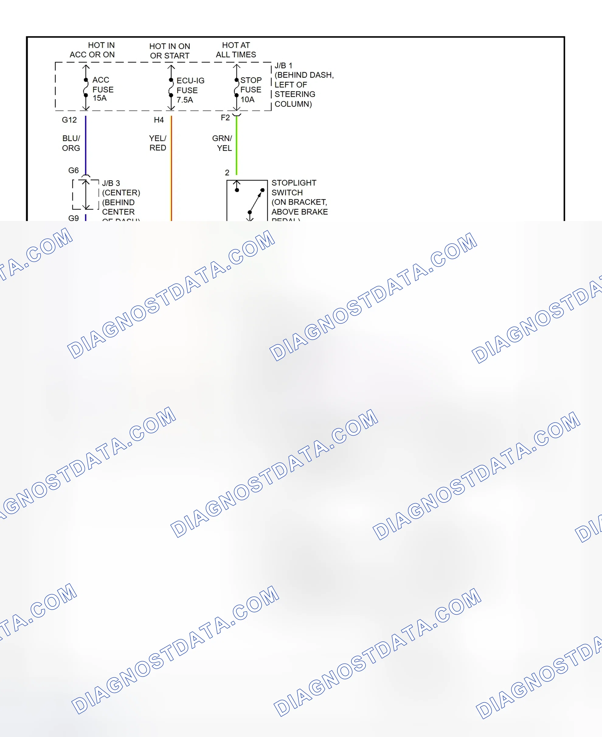 Scheme 467: Shift Interlock System Wiring Diagram (2002 - Toyota Tacoma)