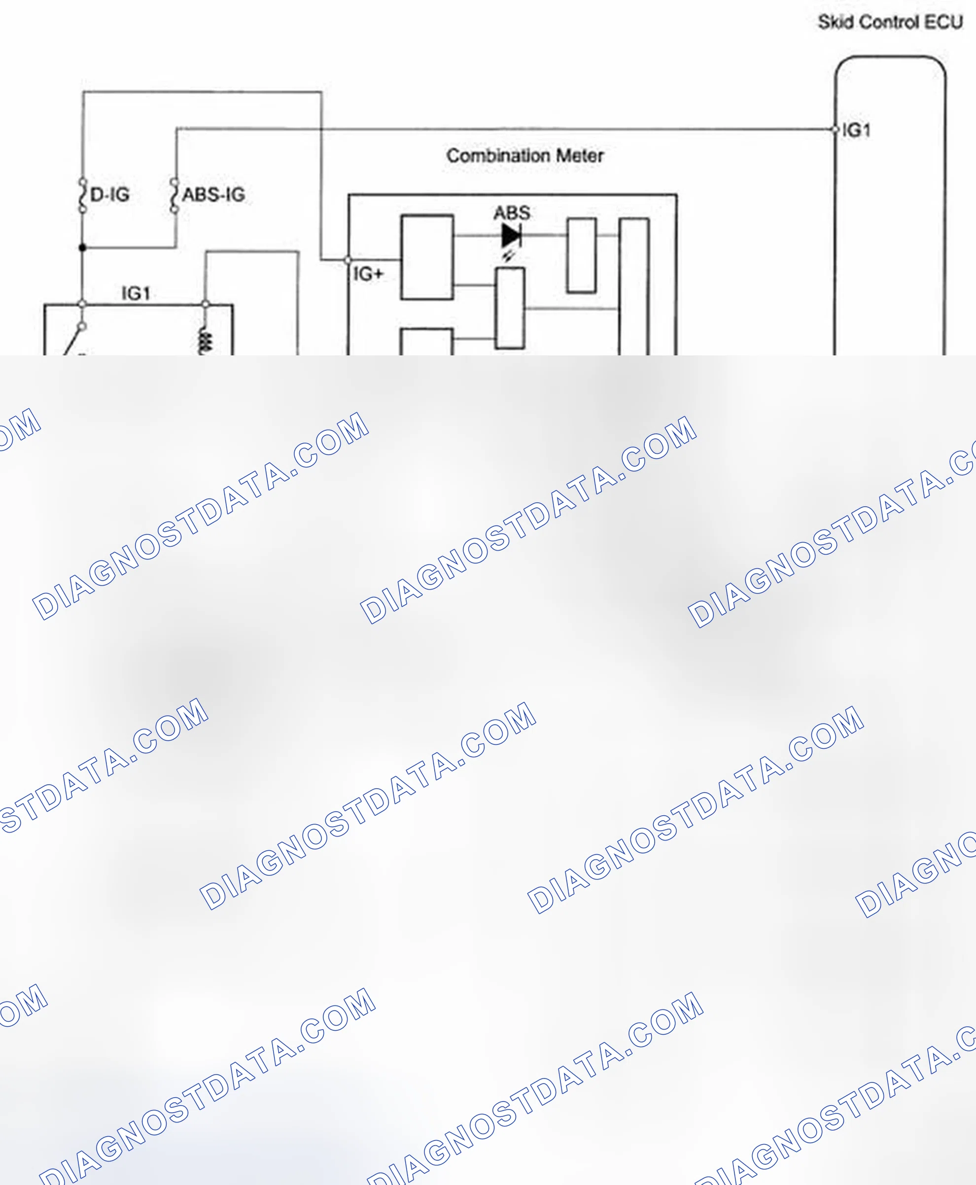 Scheme 61: ABS Warning Light Remains ON - Wiring Diagram