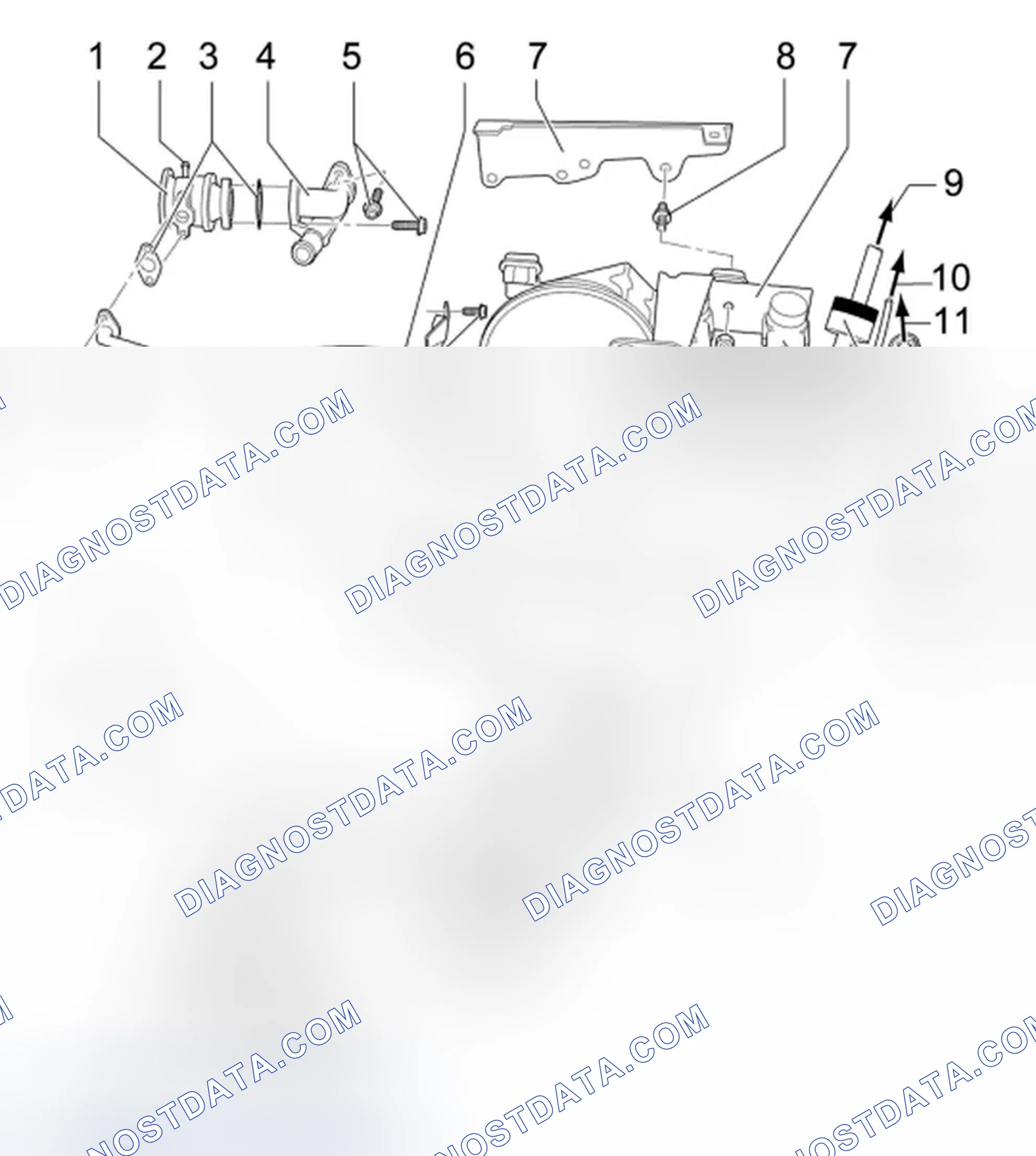 Scheme 46: Removing left knock sensor