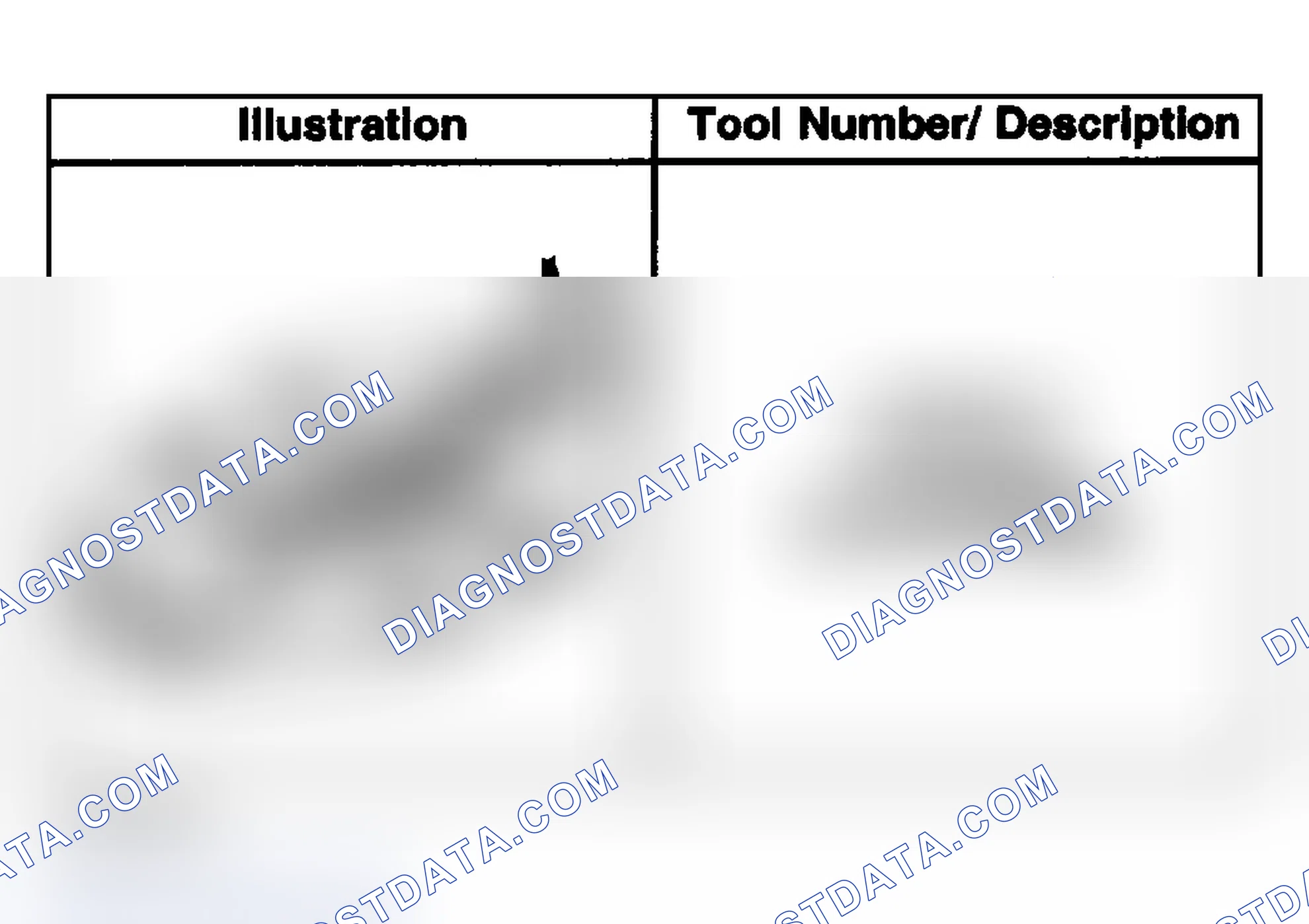 Scheme 1: SPECIAL TOOLS & EQUIPMENT