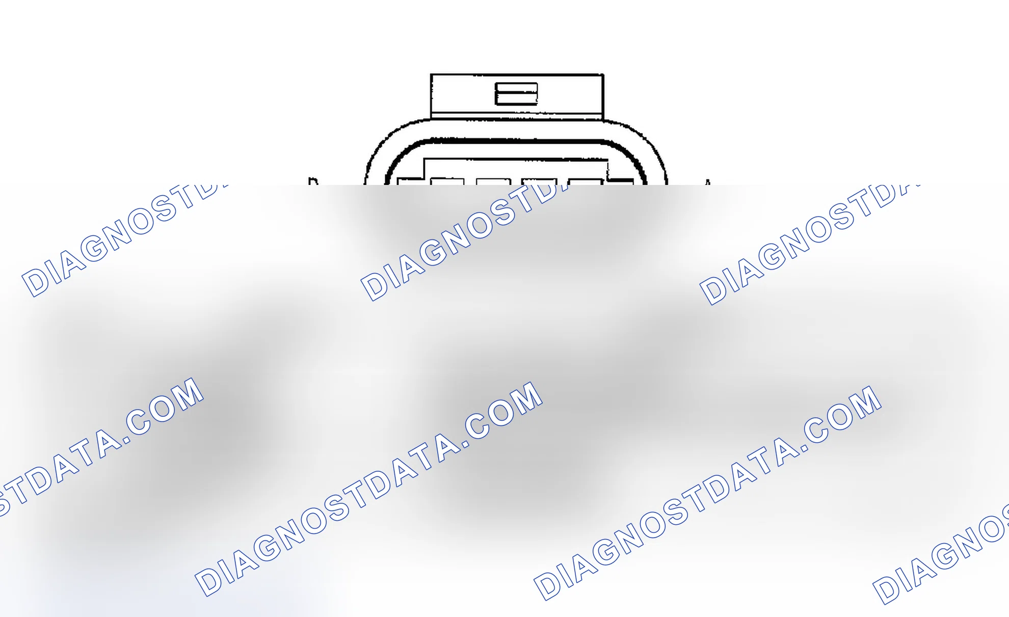 Scheme 788: AIR TEMPERATURE/MANIFOLD ABSOLUTE PRESSURE SENSOR CONNECTOR END VIEW