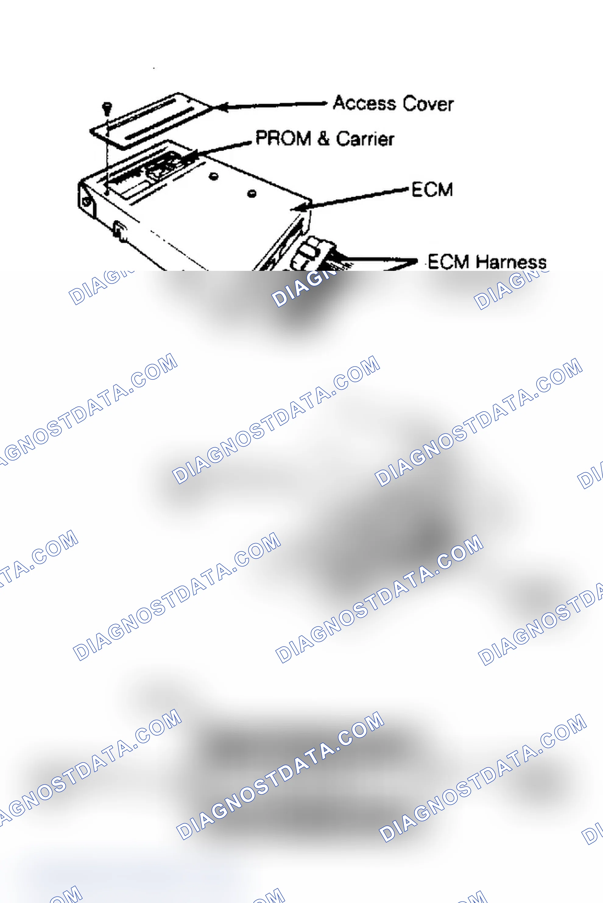 Scheme 1: Replacing PROM in Electronic Control Module Always use PROM removal tool when replacing PROM.