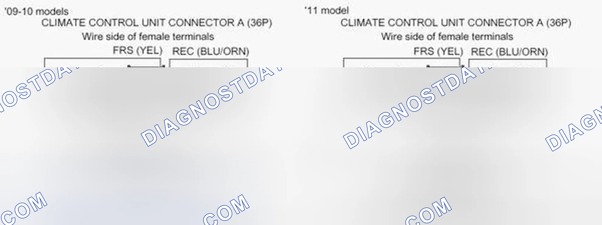 Scheme 136: DTC B2983 or DTC Indicator D and WINDSHIELD DEFROST: A Problem In the Recirculation Control Linkage,