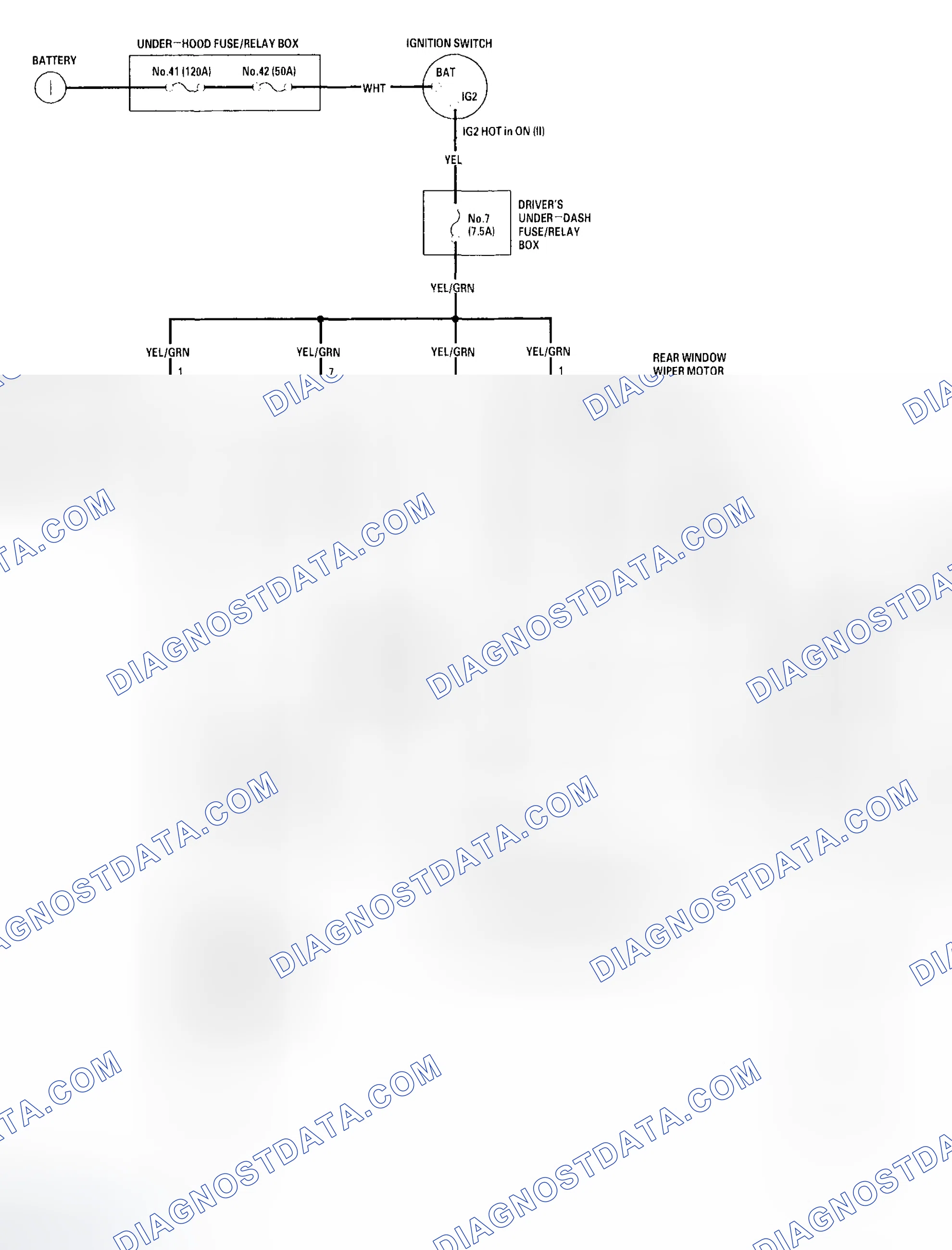 Scheme 6: Circuit Diagram-Rear Window