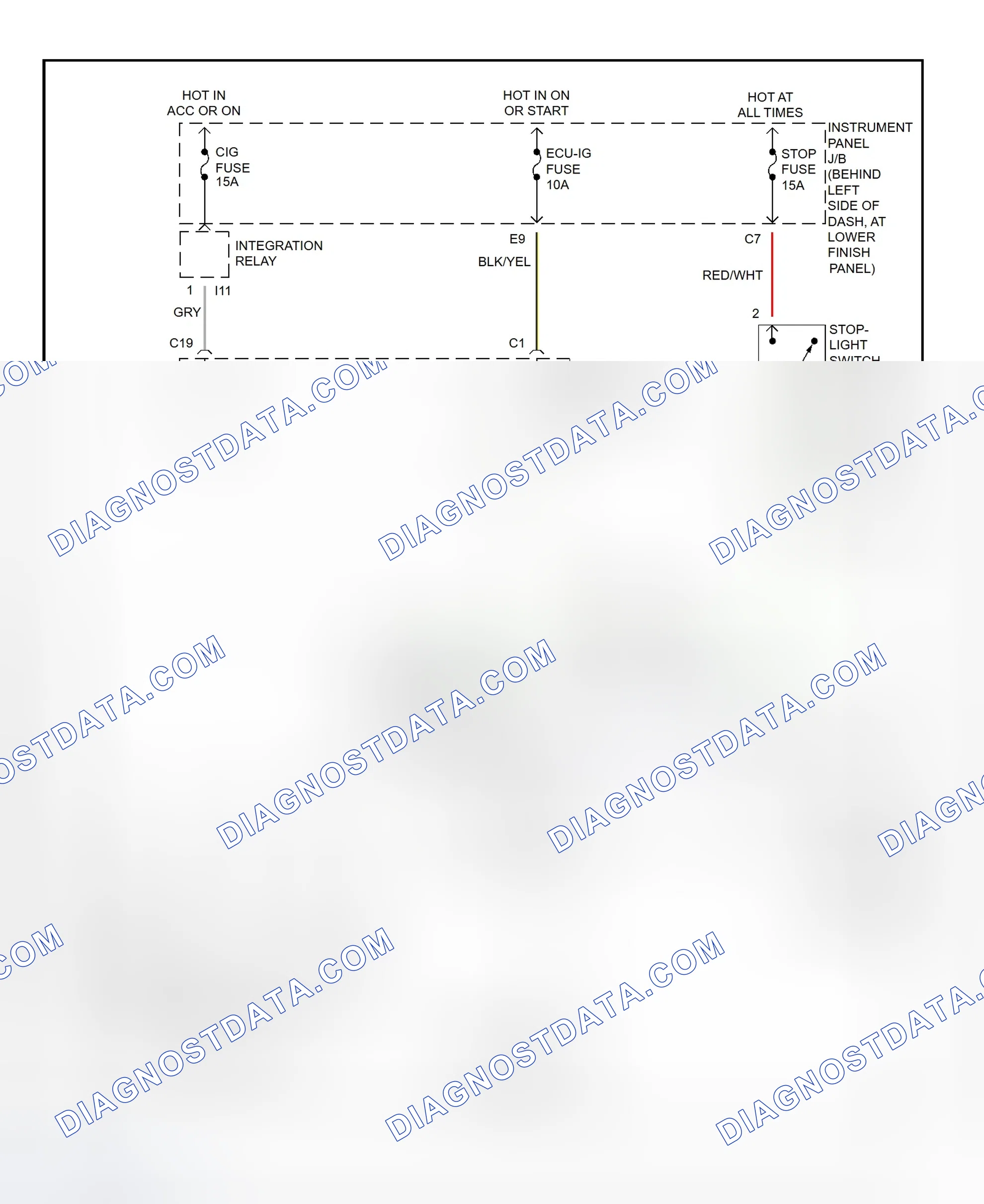 Scheme 163: Shift Lock System Wiring Diagram (Toyota Corolla)
