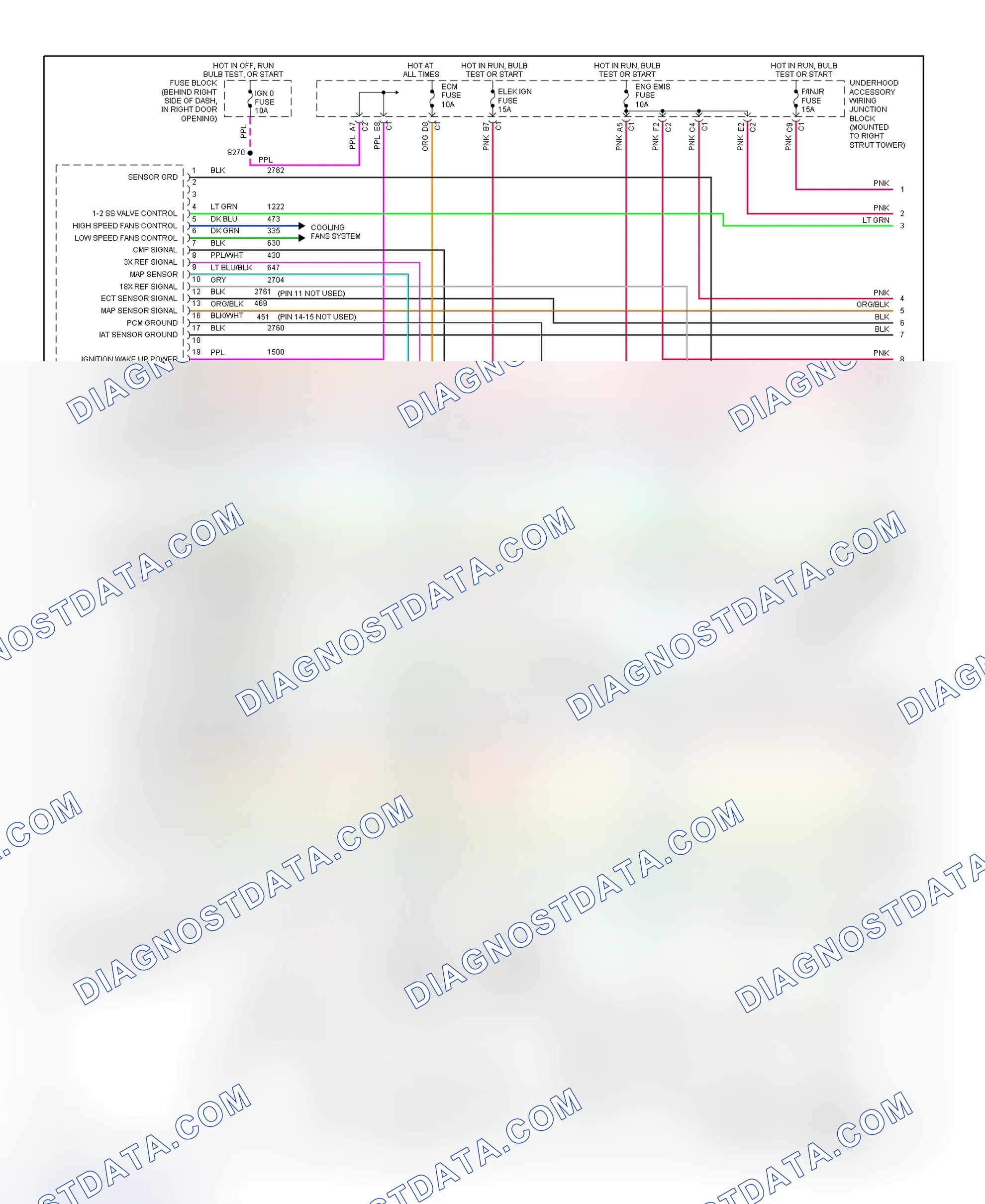 Scheme 155: PCM Wiring Diagram (Regal - 3.8L VIN 1 - 1 Of 4)