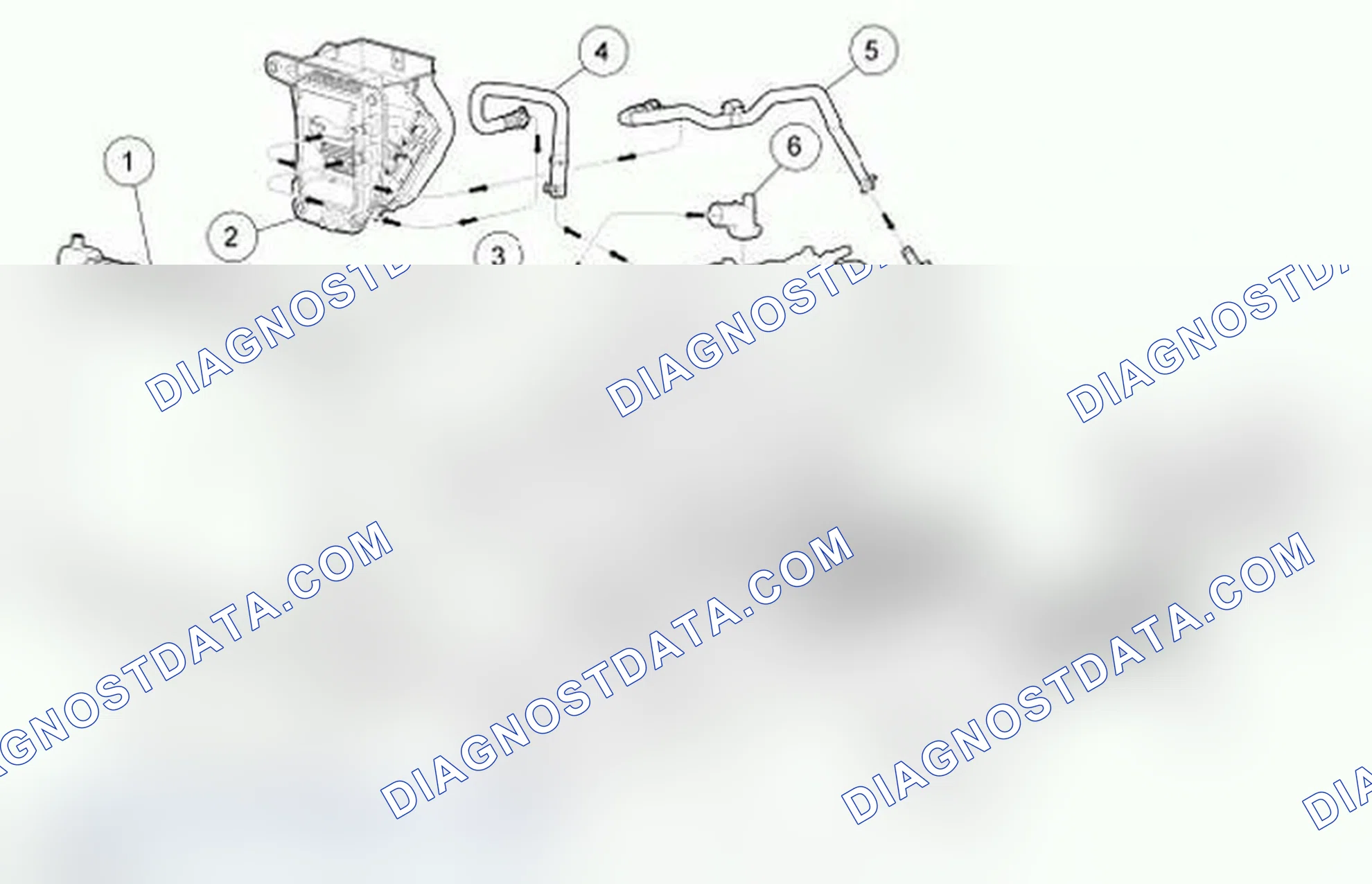 Scheme 3: Coolant Flow Diagram, 5.4L (2V) without Auxiliary Heat