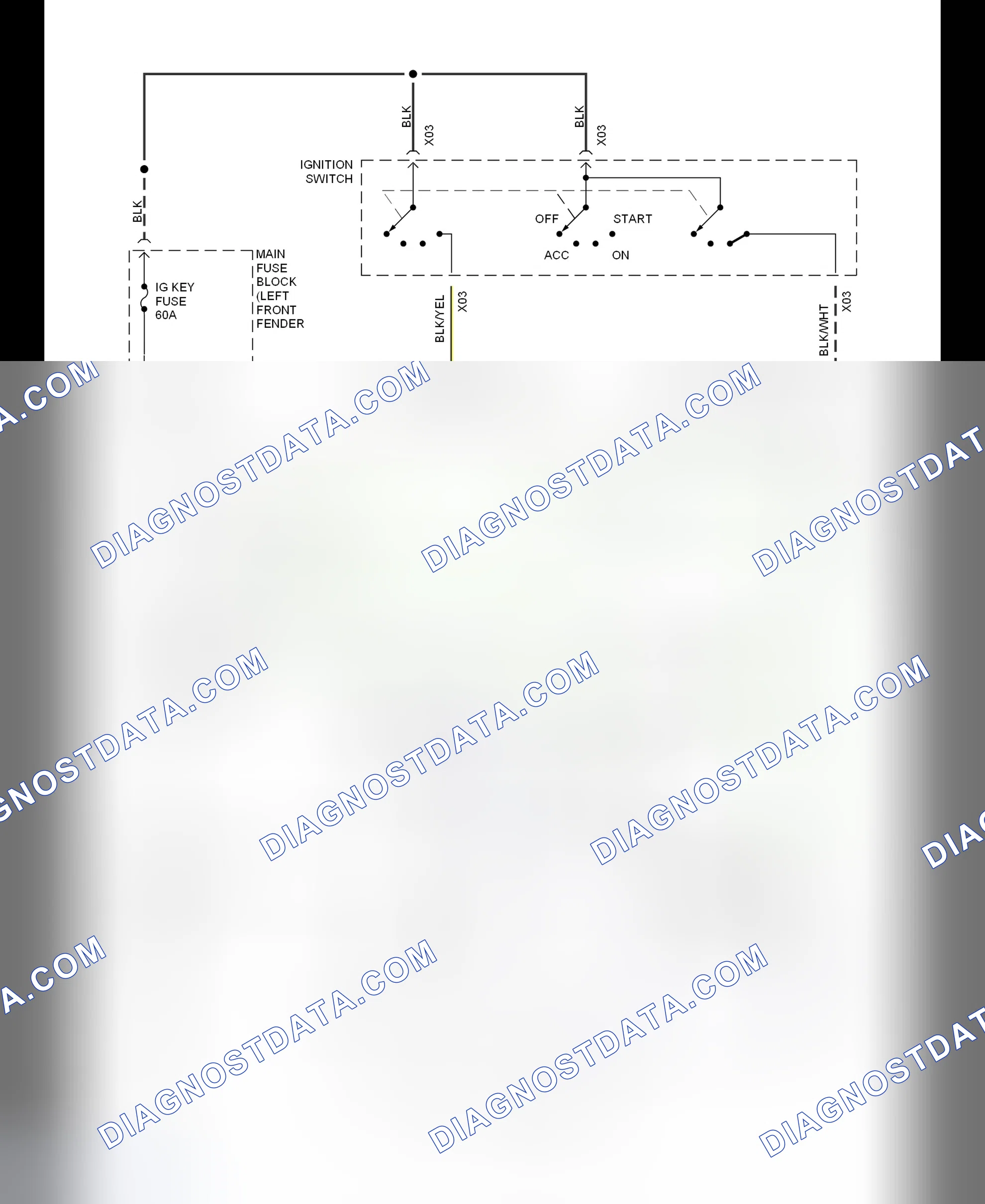 Scheme 2: Starting System Wiring Diagram (MX-6 2.0L M/T)
