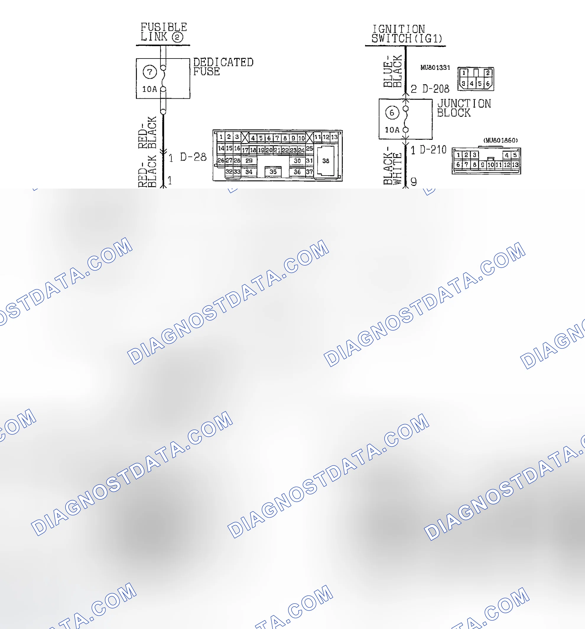 Scheme 1: CIRCUIT DIAGRAM & CONNECTOR IDENTIFICATION