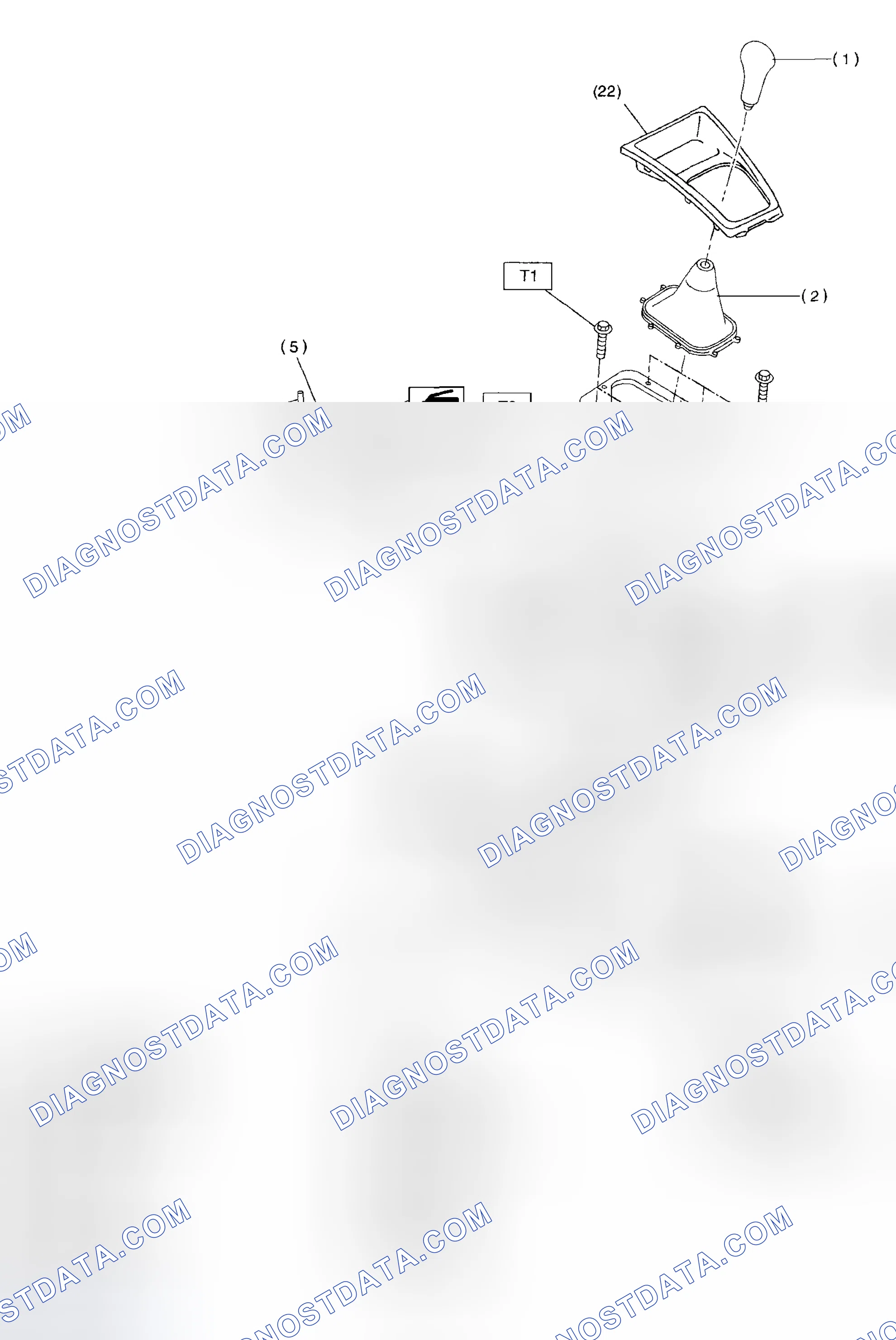 Scheme 22: M/T GEAR SHIFT LEVER