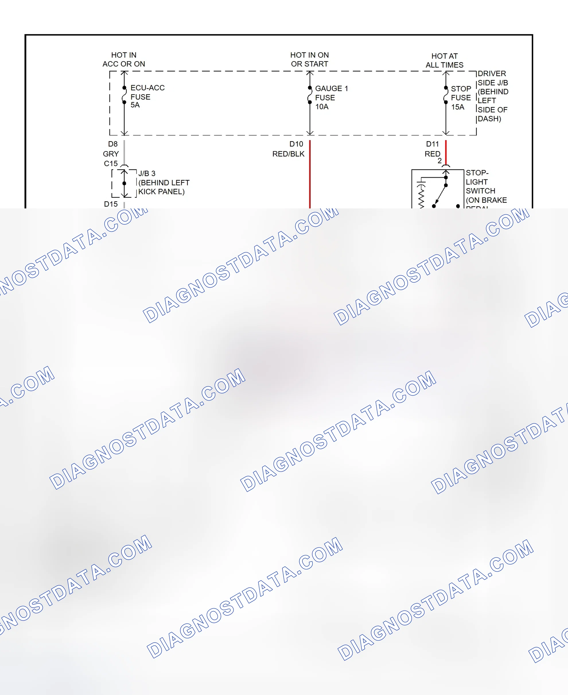 Scheme 404: Shift Interlock System Wiring Diagram (2001 - Toyota Avalon)