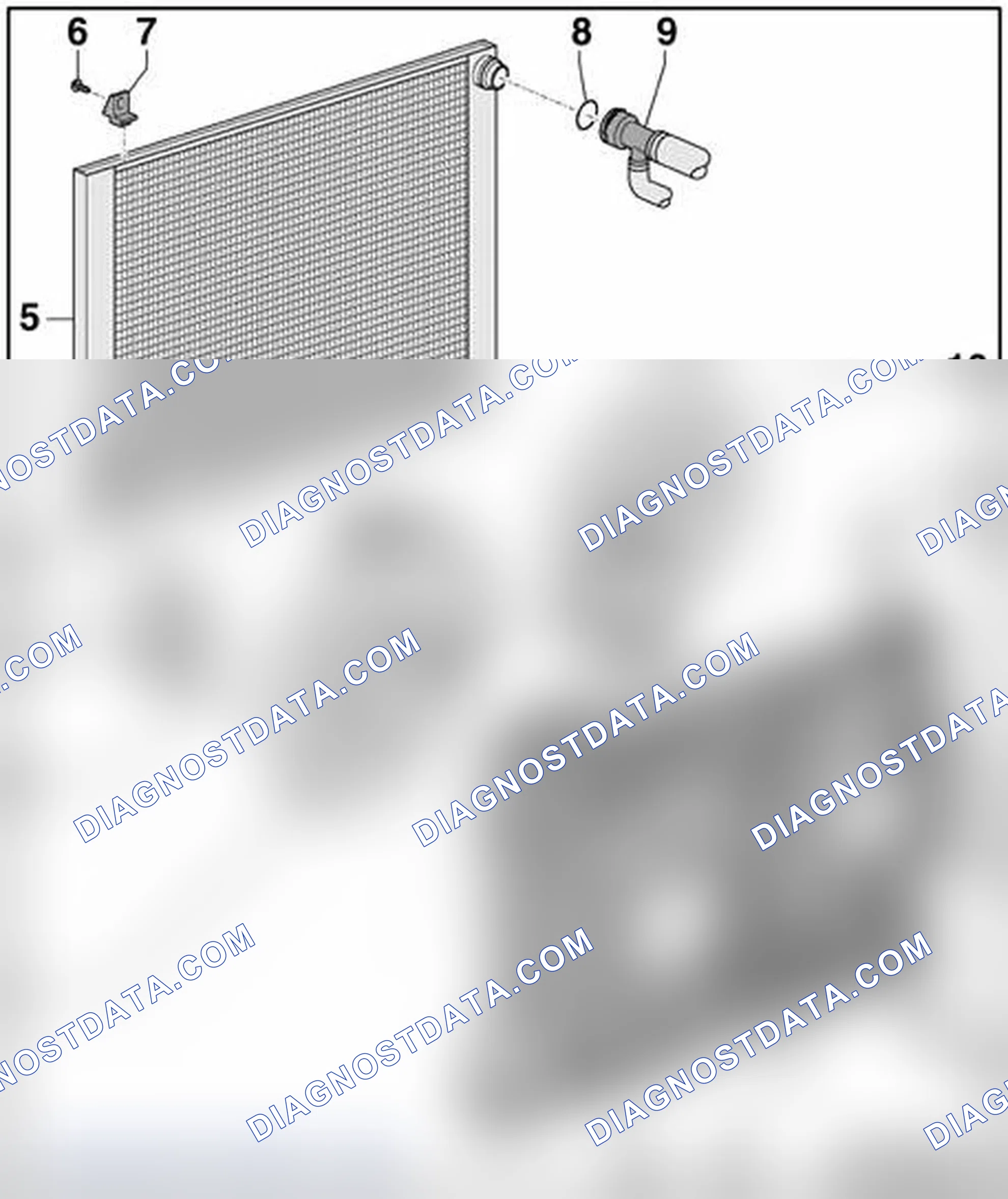 Scheme 330: Radiator and Coolant Fan, Component Overview