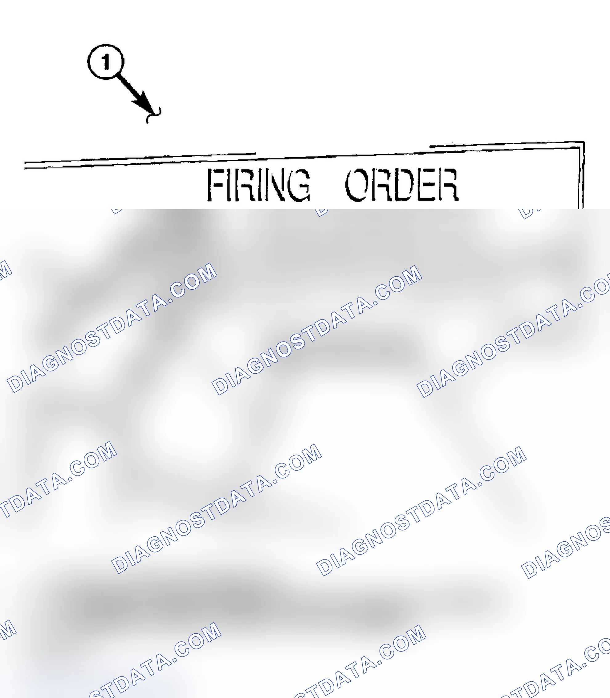 Scheme 3: FIRING ORDER/CABLE ROUTING - 5.7L V-8 ENGINE