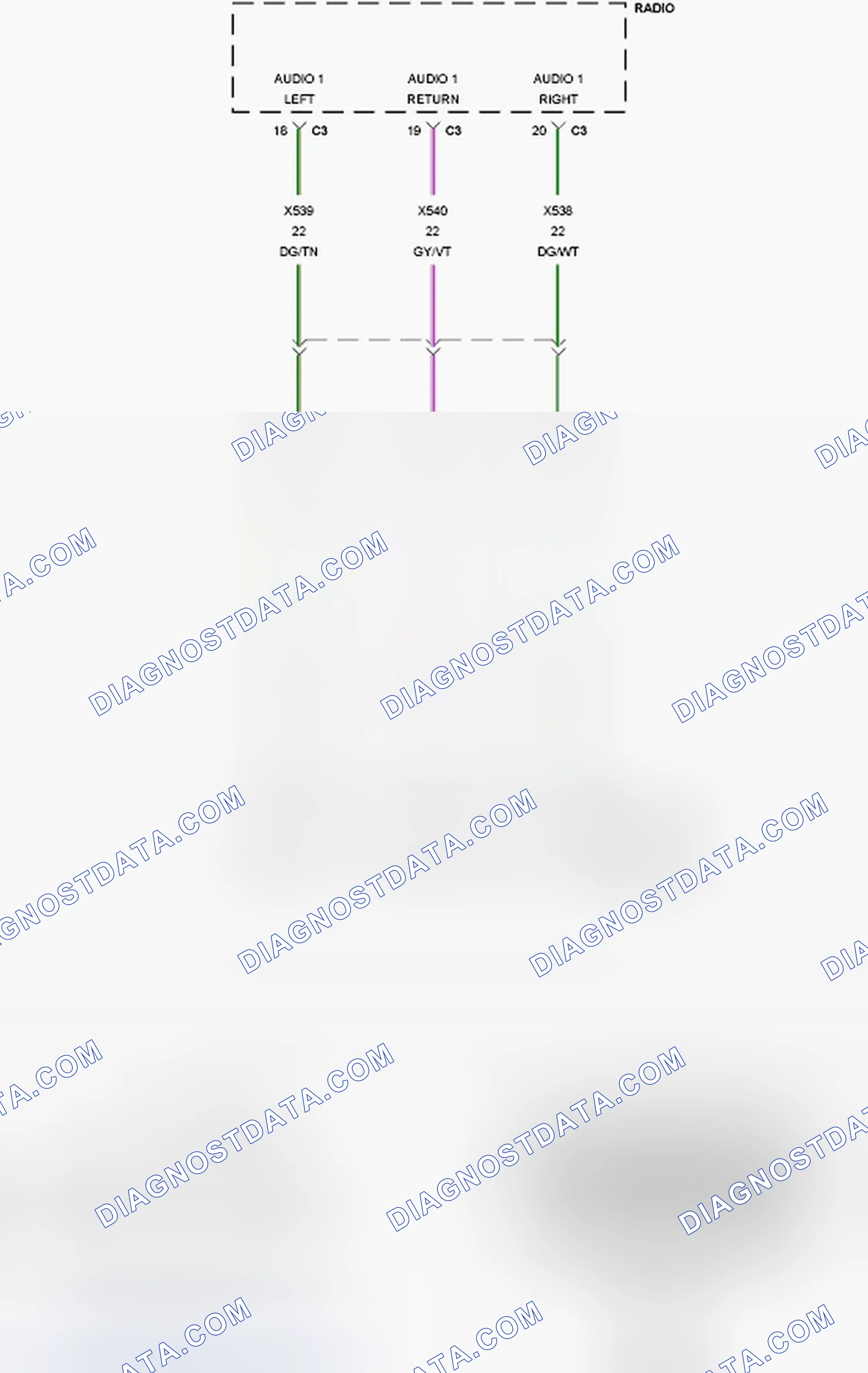Scheme 483: B14E1-CHANNEL 1 AUDIO LEFT CONTINUITY